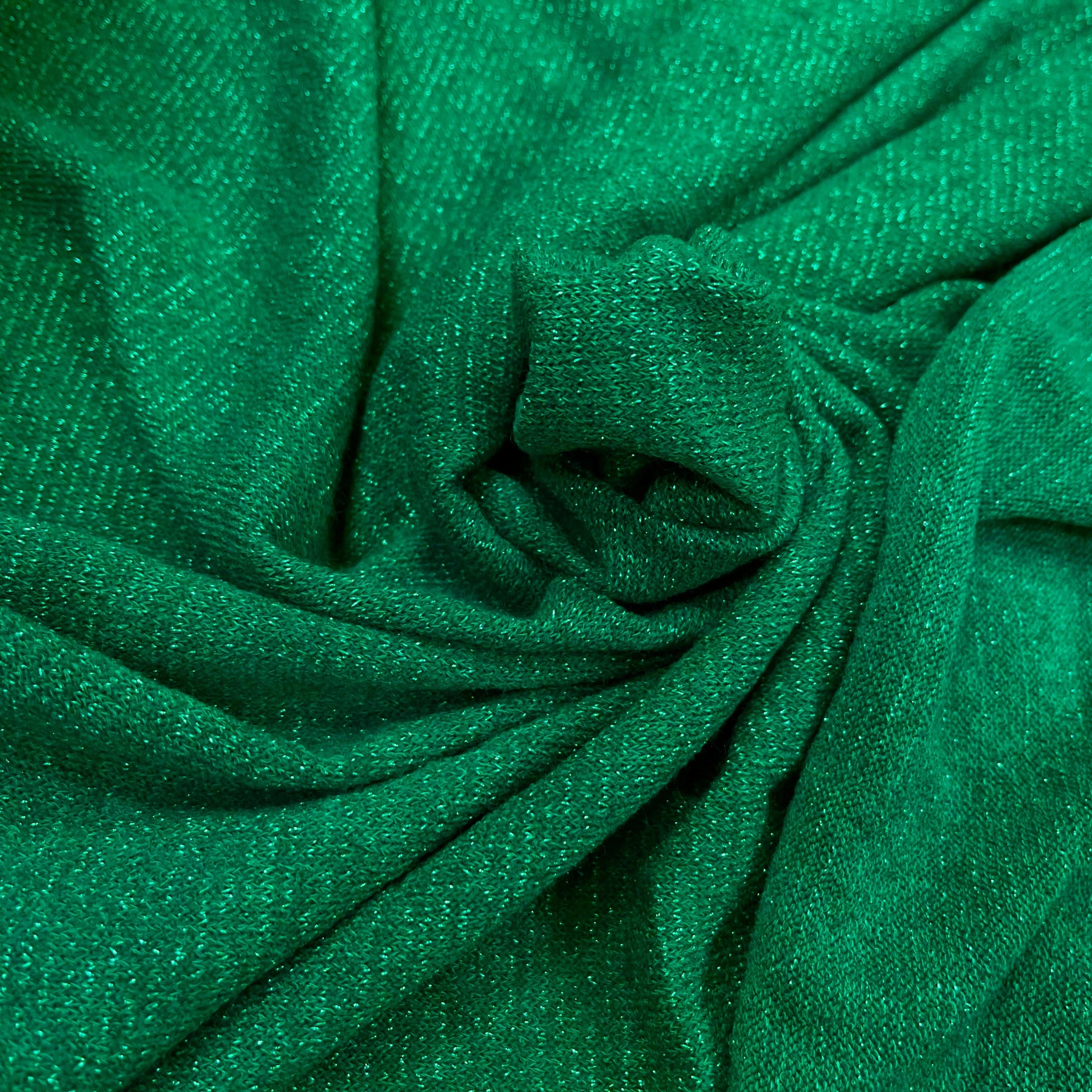 MAILLE FÊTE VERT LEGREMENT BRILLANTE - My Little Coupon