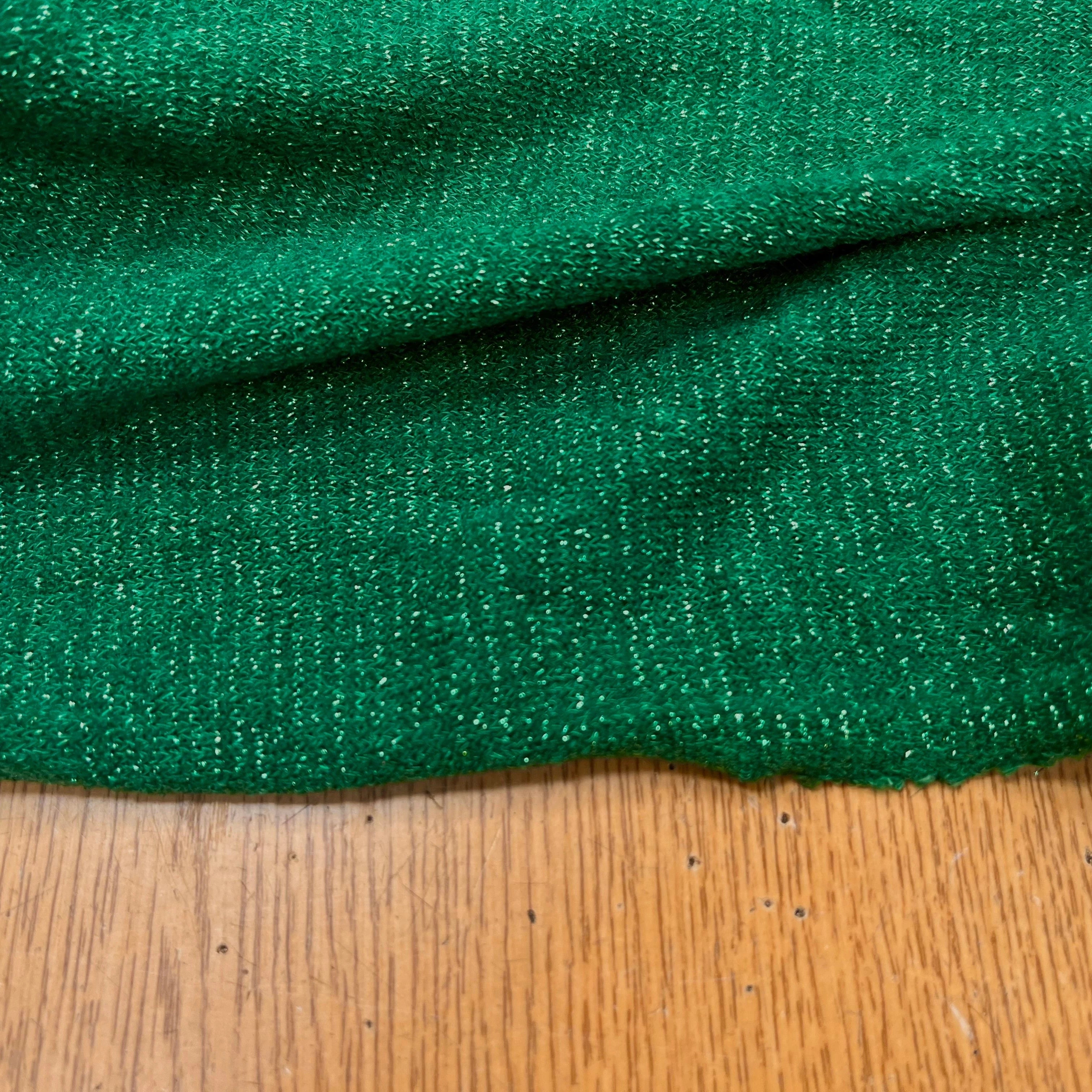 MAILLE FÊTE VERT LEGREMENT BRILLANTE - My Little Coupon