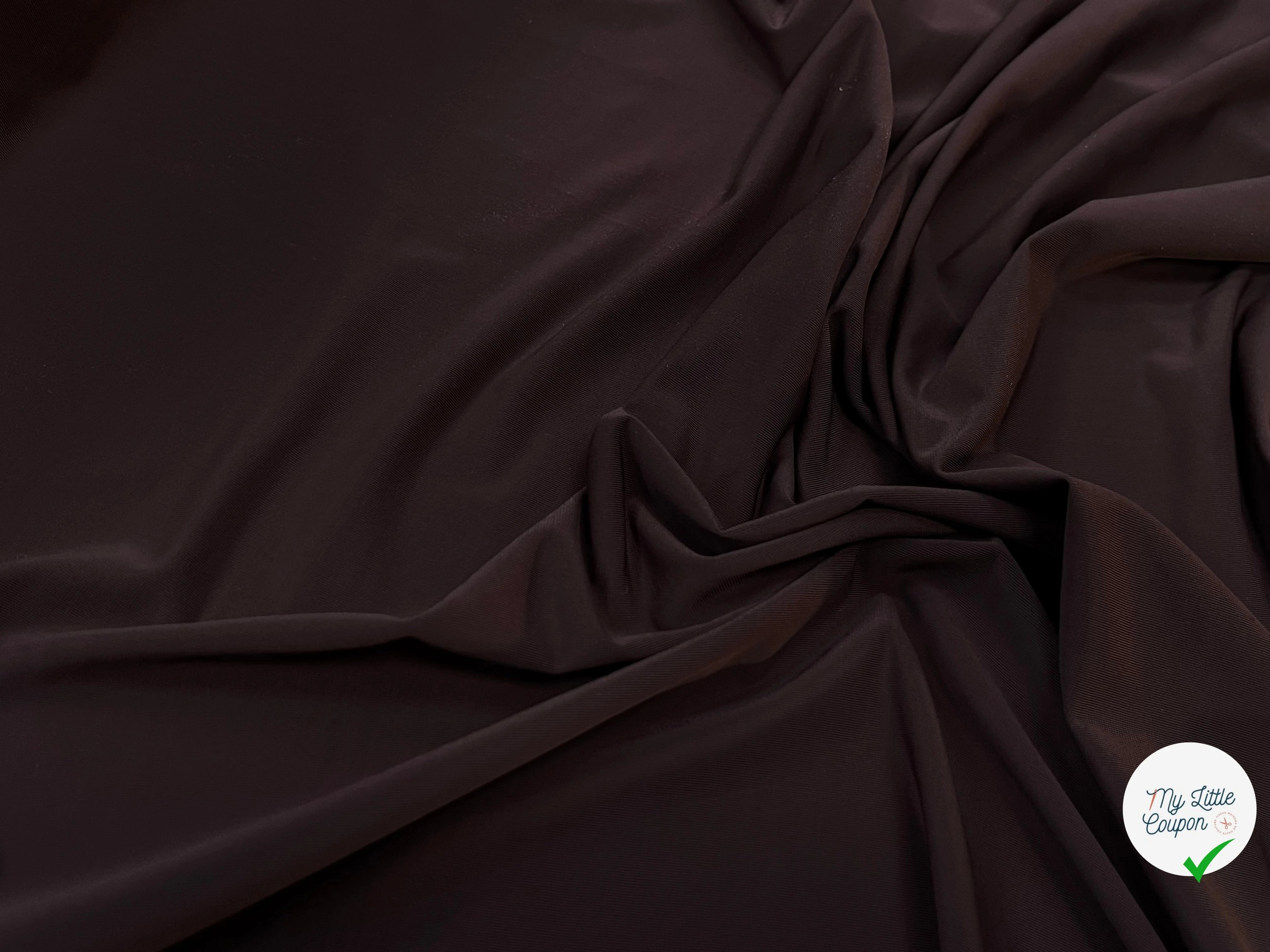 MAILLE FINE SECONDE PEAU MARRON PRUNE - My Little Coupon