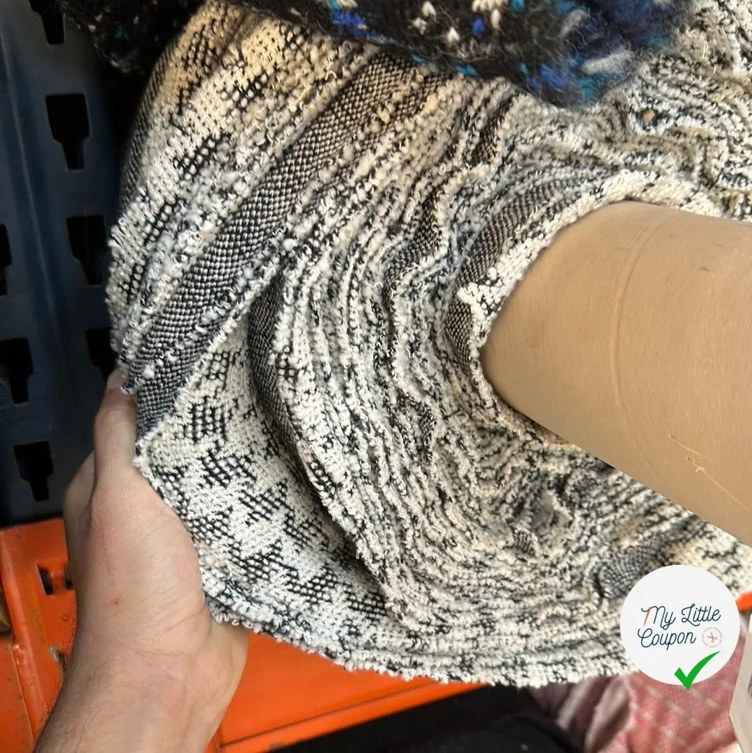 MAILLE JACQUARD PIED DE COQ - My Little Coupon - tissu - coudre