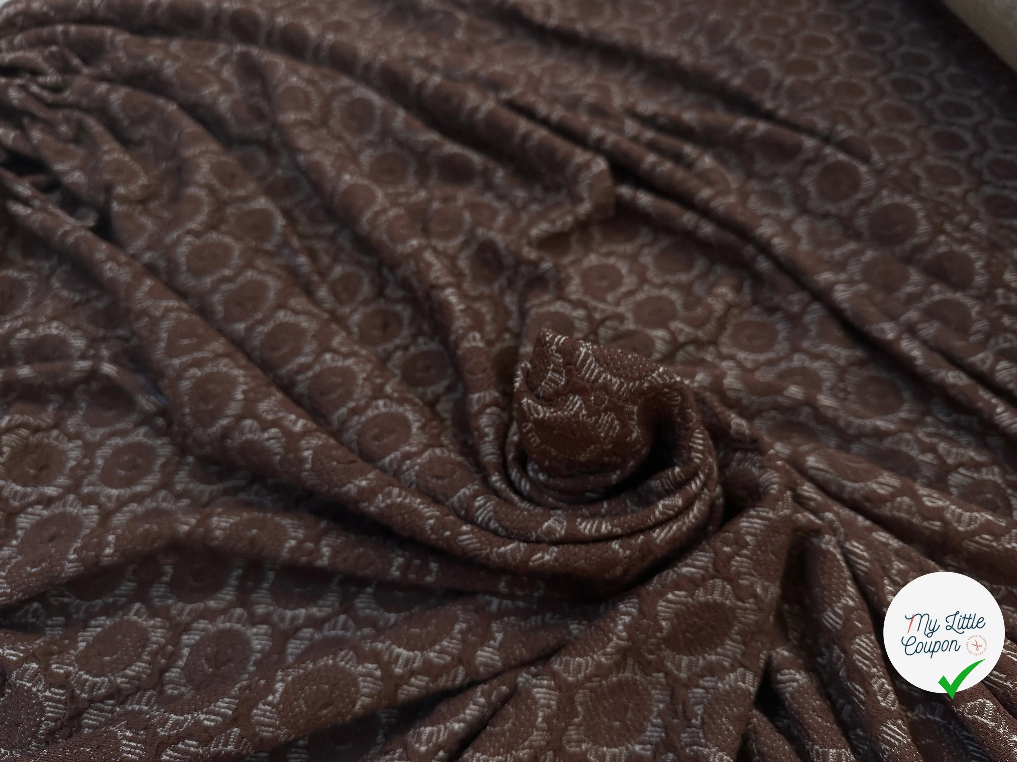 MAILLE JACQUARD VISCOSE PETALES DE ROSE - My Little Coupon