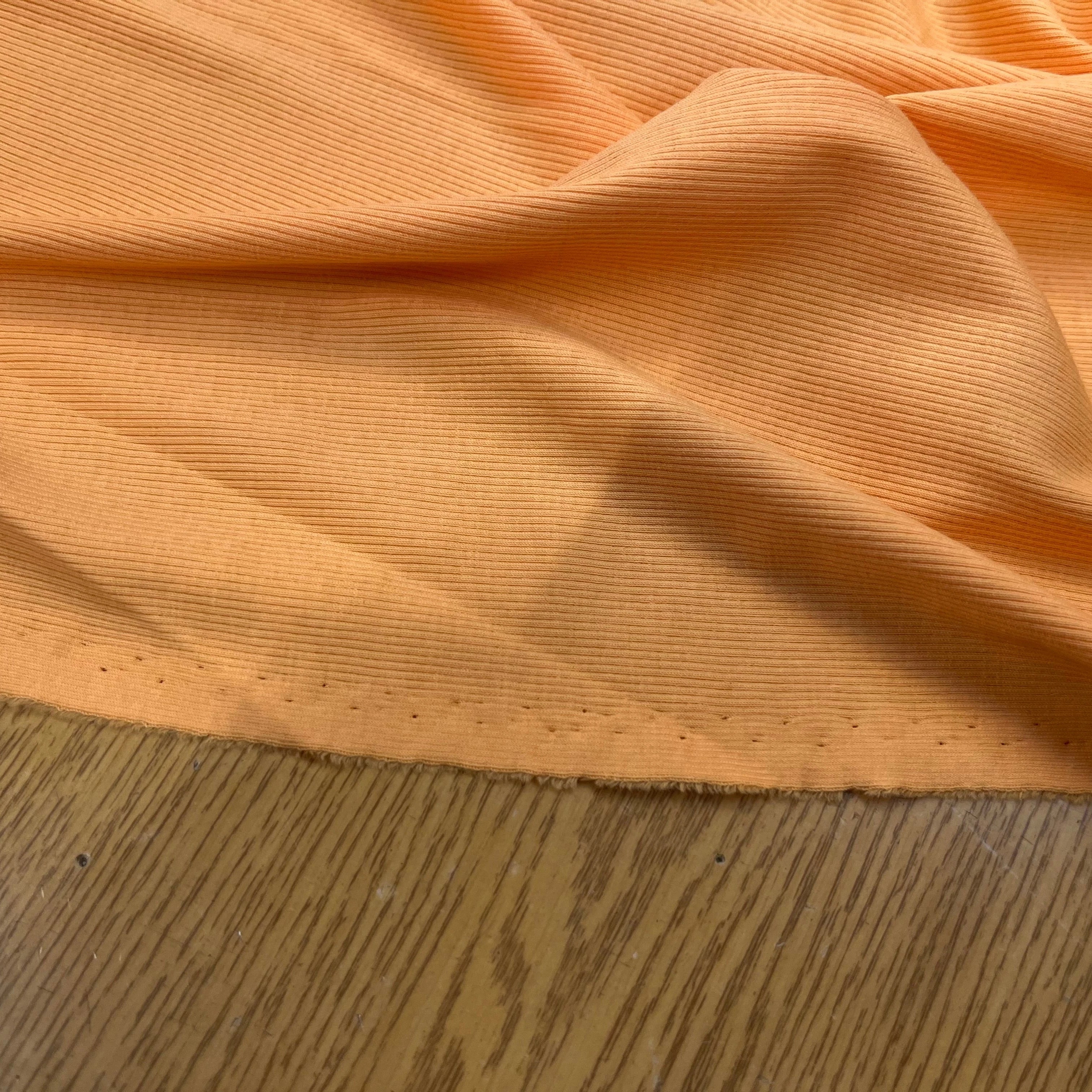 MAILLE LEGÈREMENT COTELLÉ LÉGER 105CM DOWN ORANGE STRETCH - My Little Coupon