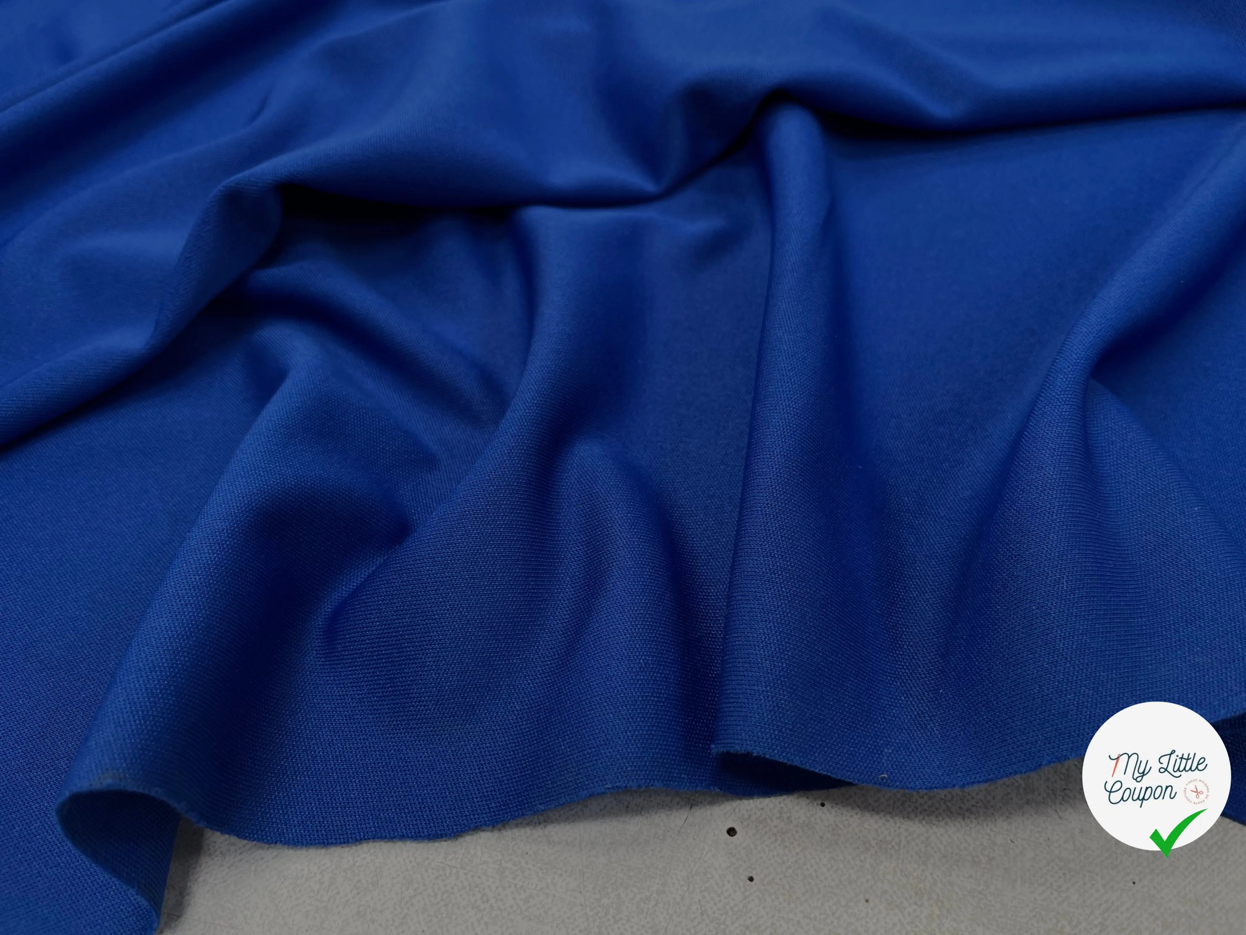 MAILLE LOURD UNI BLEU - My Little Coupon