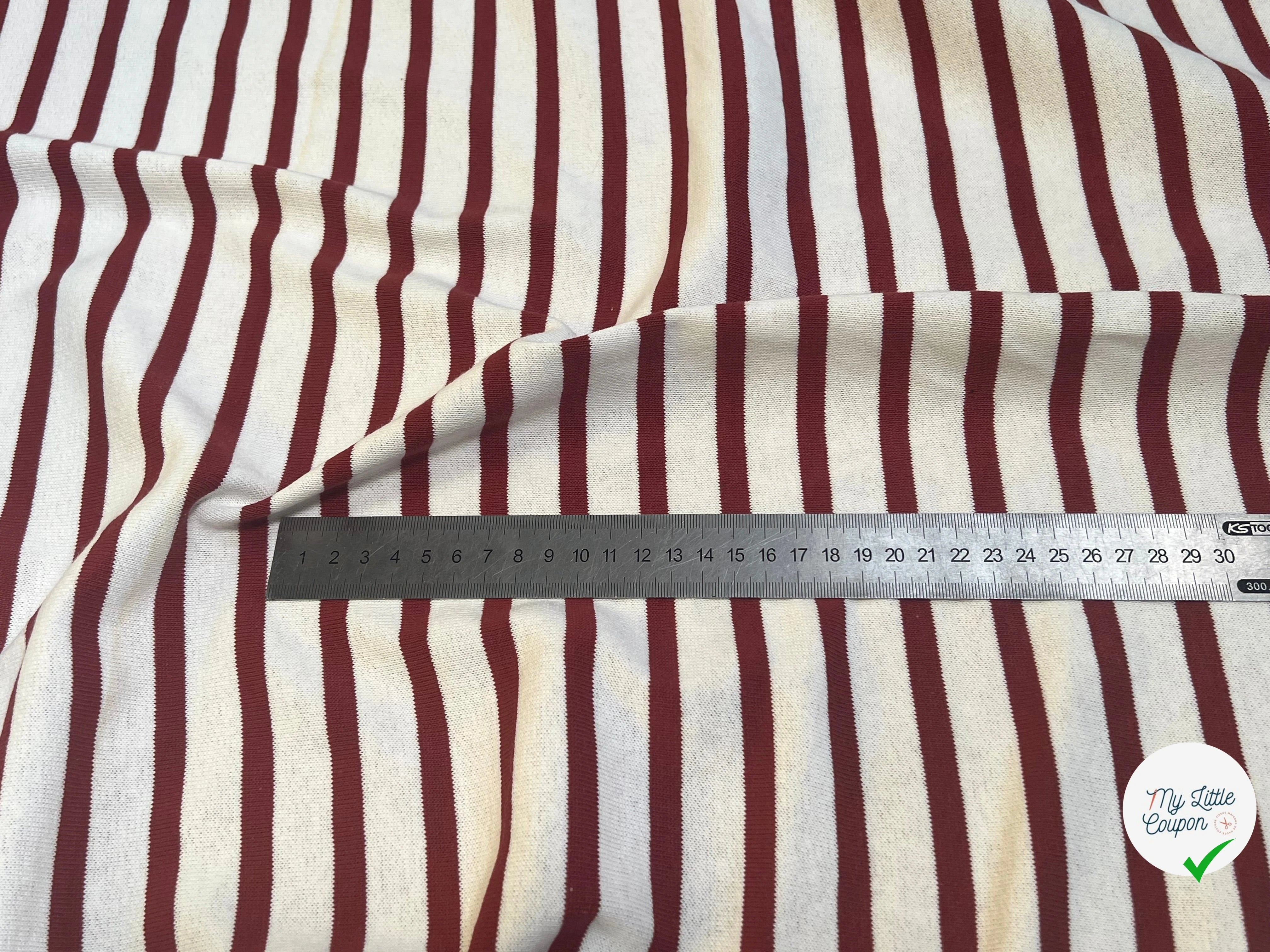 MAILLE LOURDE 100% COTON NEIGE/TERRACOTA - My Little Coupon
