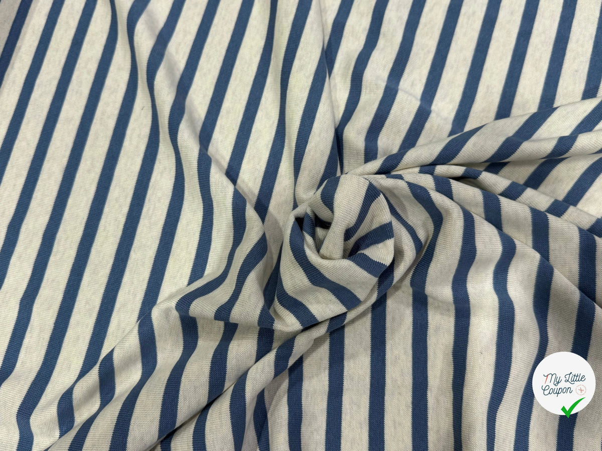 MAILLE LOURDE 100% COTON RAYURES CHANVRE ET MACADAM FABRICATION RÉGION DE TROYES 🇫🇷 - My Little Coupon