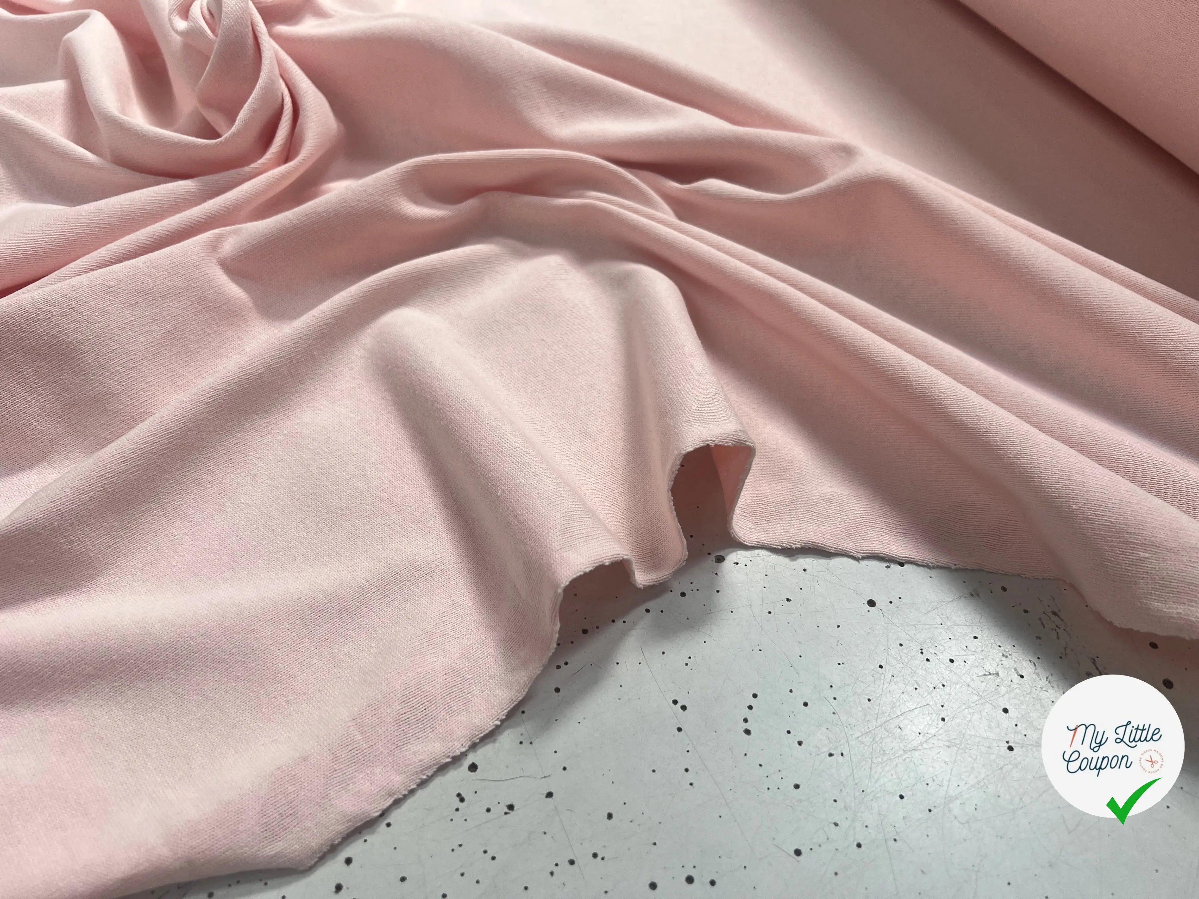 MAILLE LOURDE COTON ROSE BABY PINK - My Little Coupon