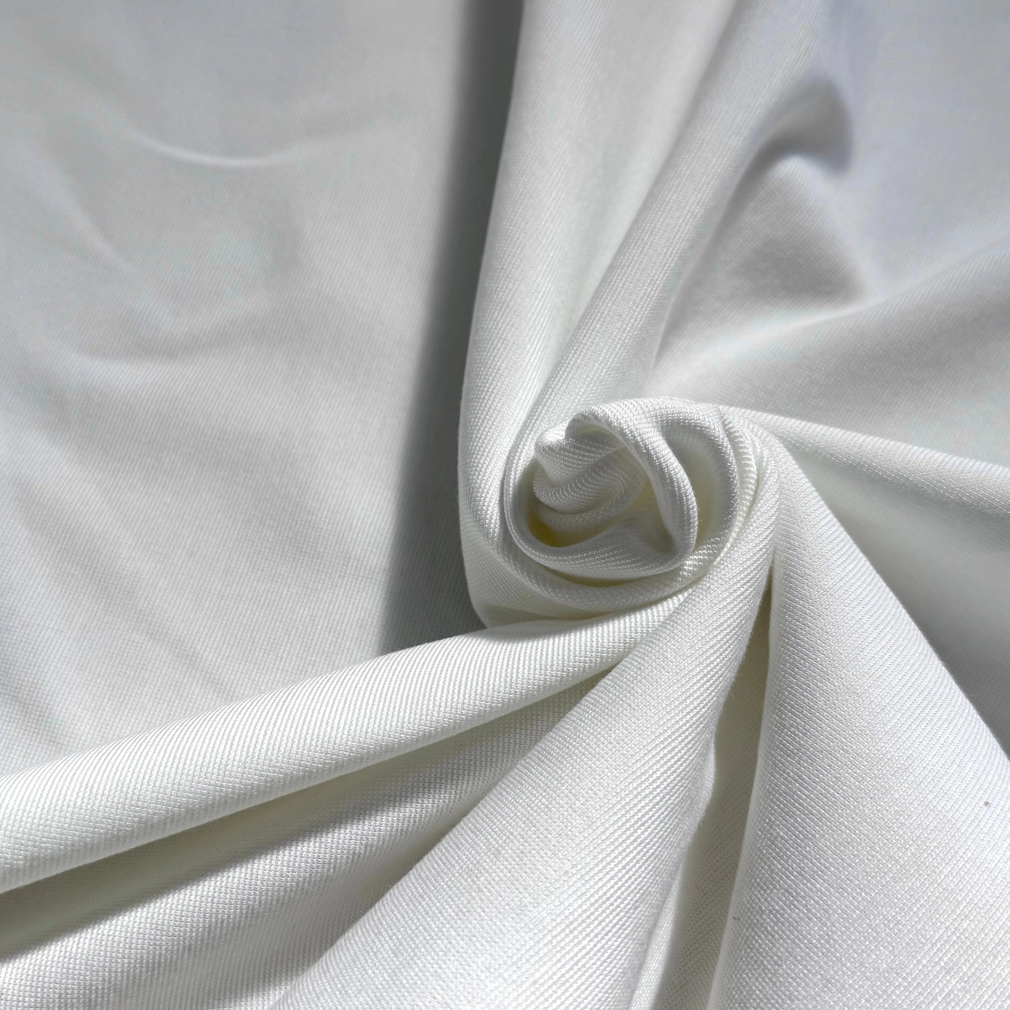 MAILLE LOURDE COTON ULTRA STRETCH BLANC - My Little Coupon
