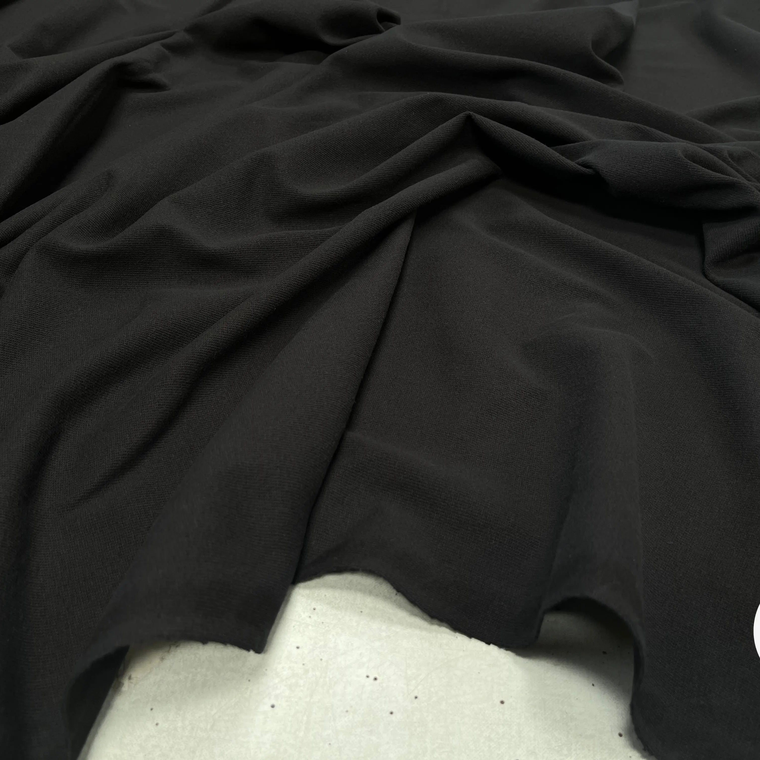 MAILLE LOURDE COTON UNI NOIR - My Little Coupon