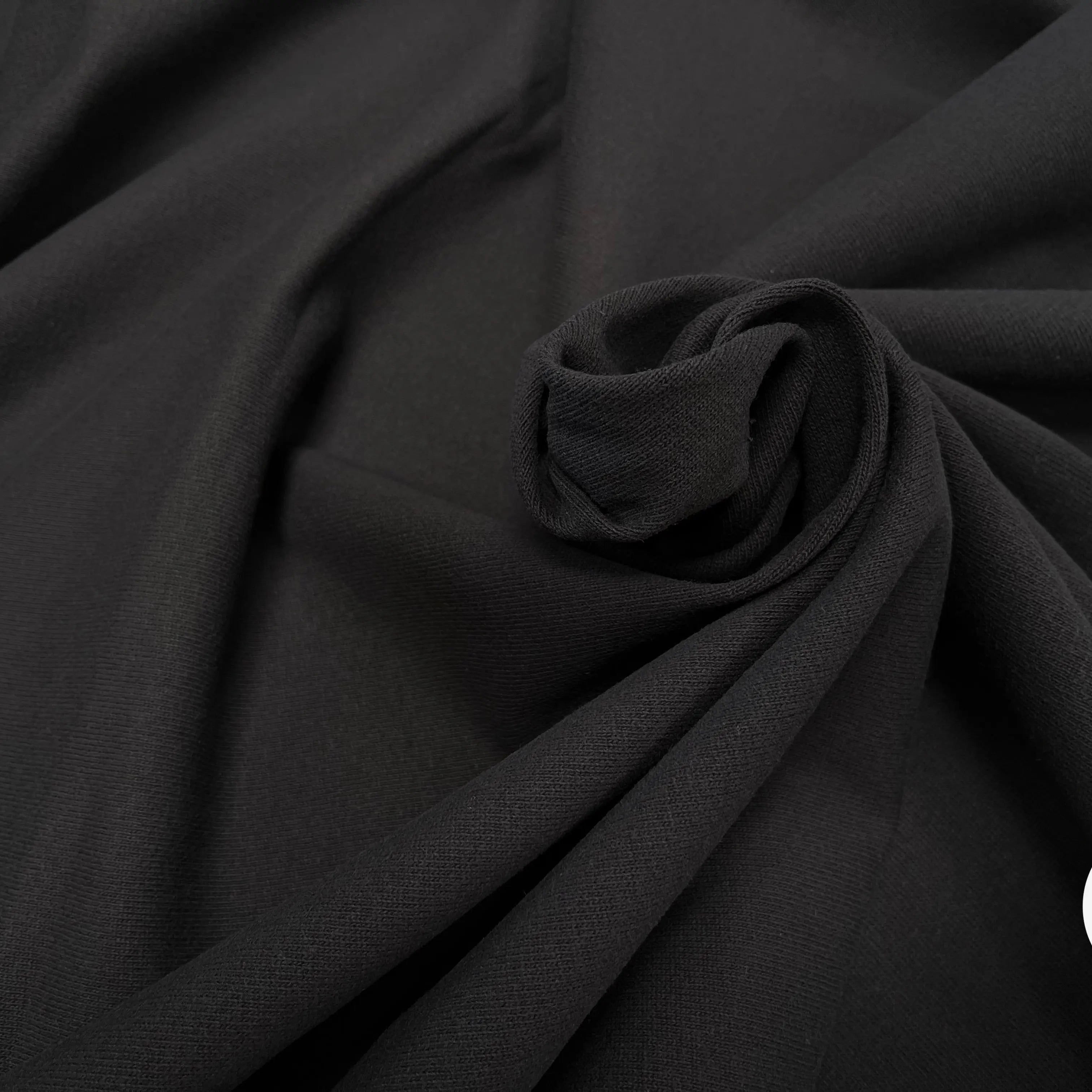 MAILLE LOURDE COTON UNI NOIR - My Little Coupon