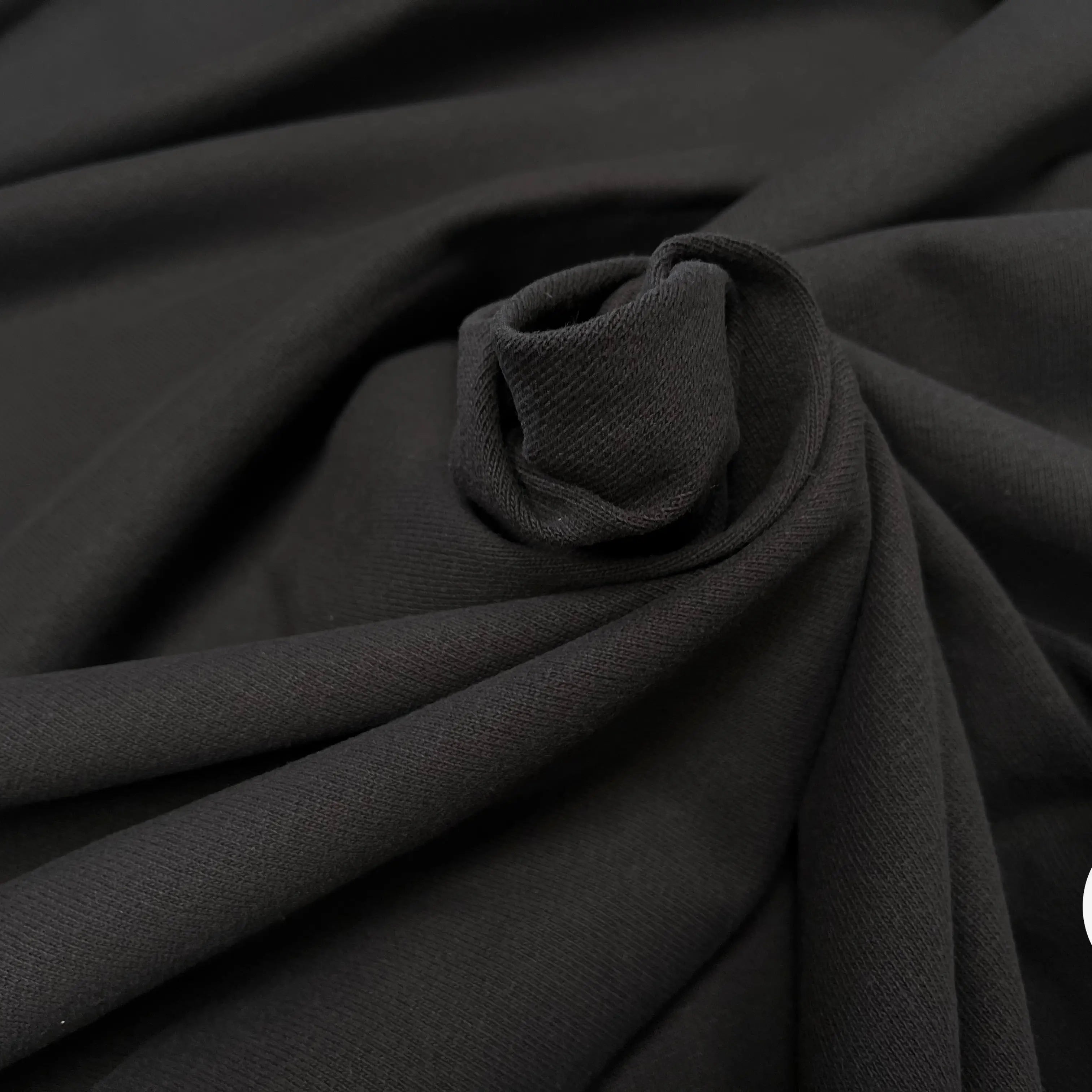 MAILLE LOURDE COTON UNI NOIR - My Little Coupon