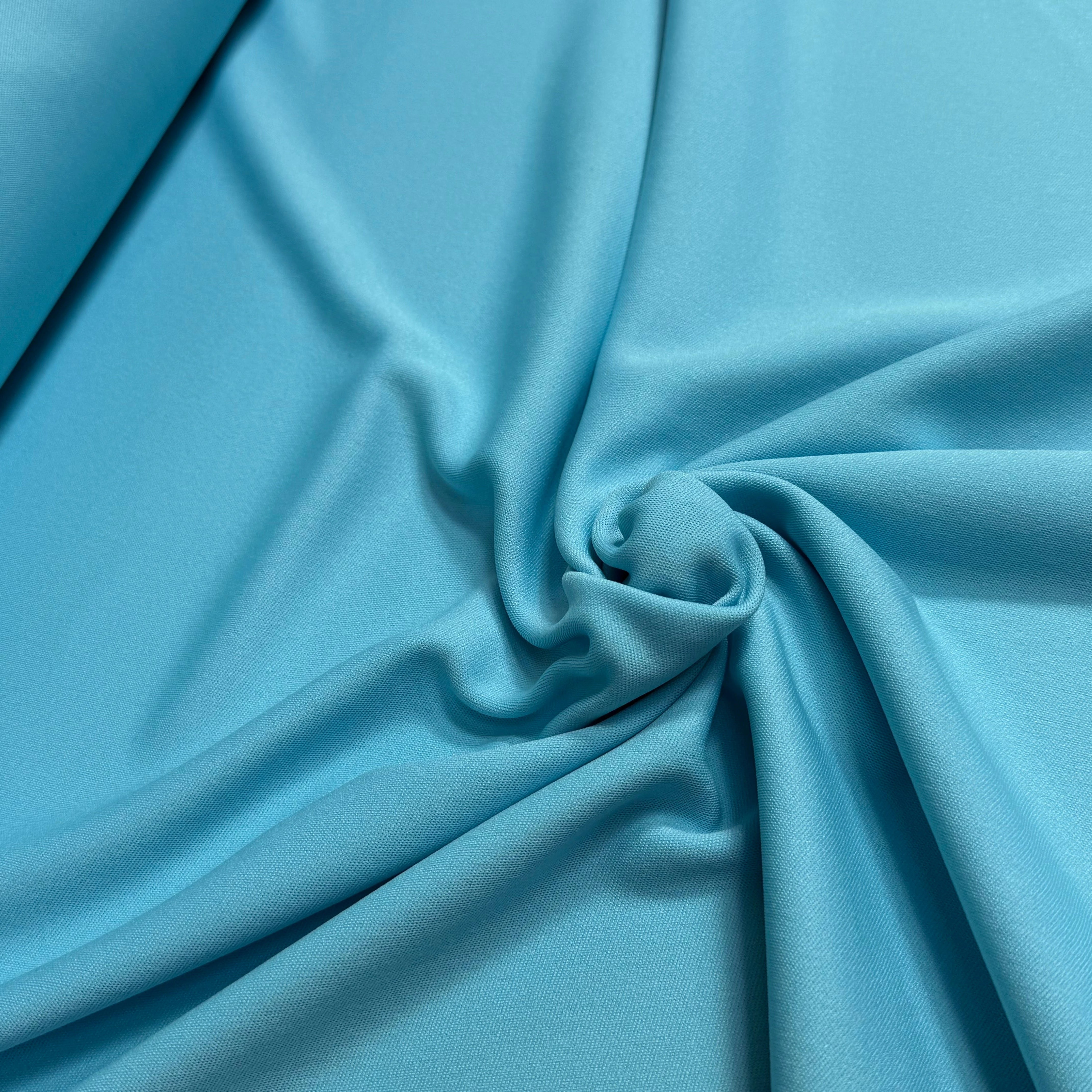 MAILLE LOURDE CRPÉE LÉGÈREMENT SATINÉE TURQUOISE - My Little Coupon