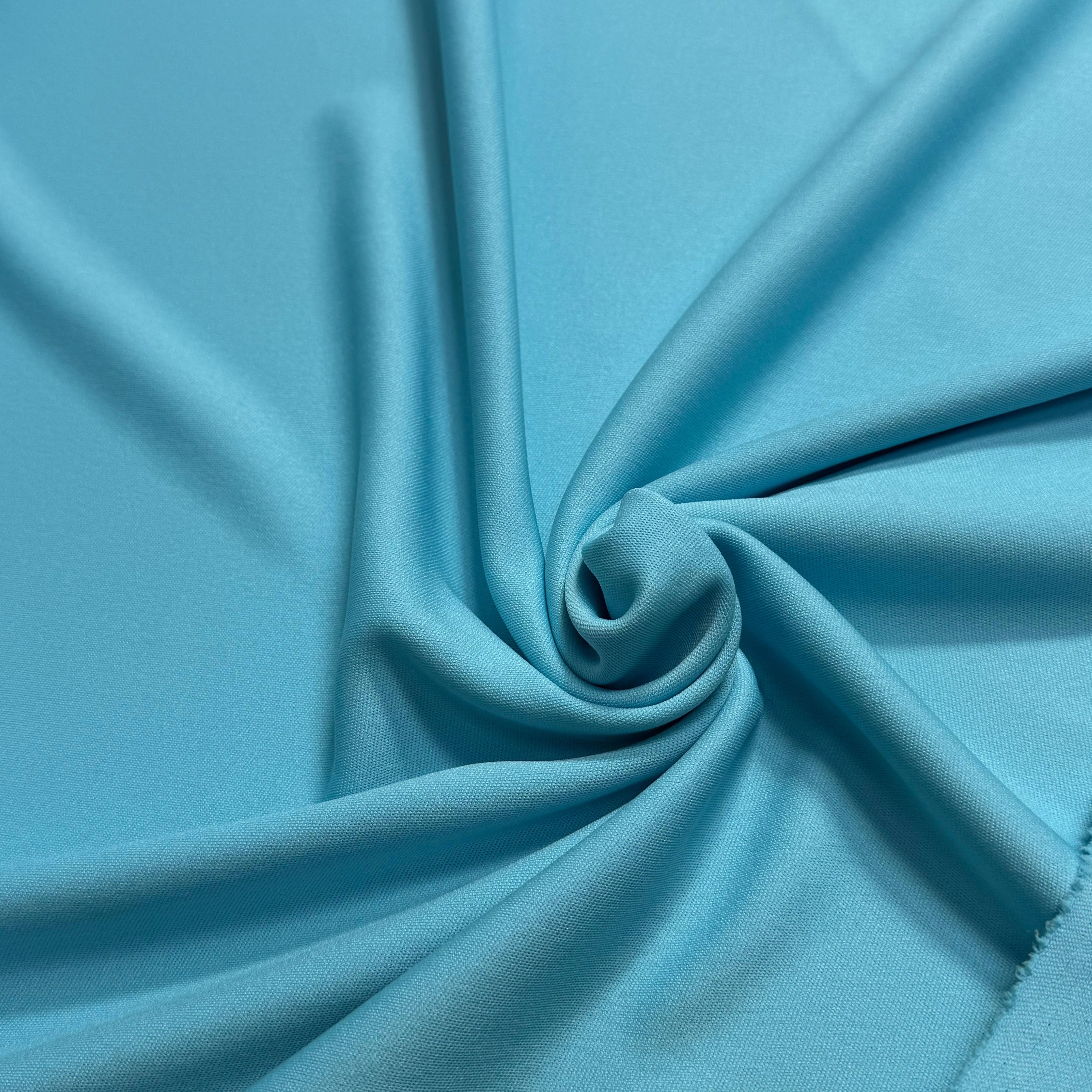 MAILLE LOURDE CRPÉE LÉGÈREMENT SATINÉE TURQUOISE - My Little Coupon