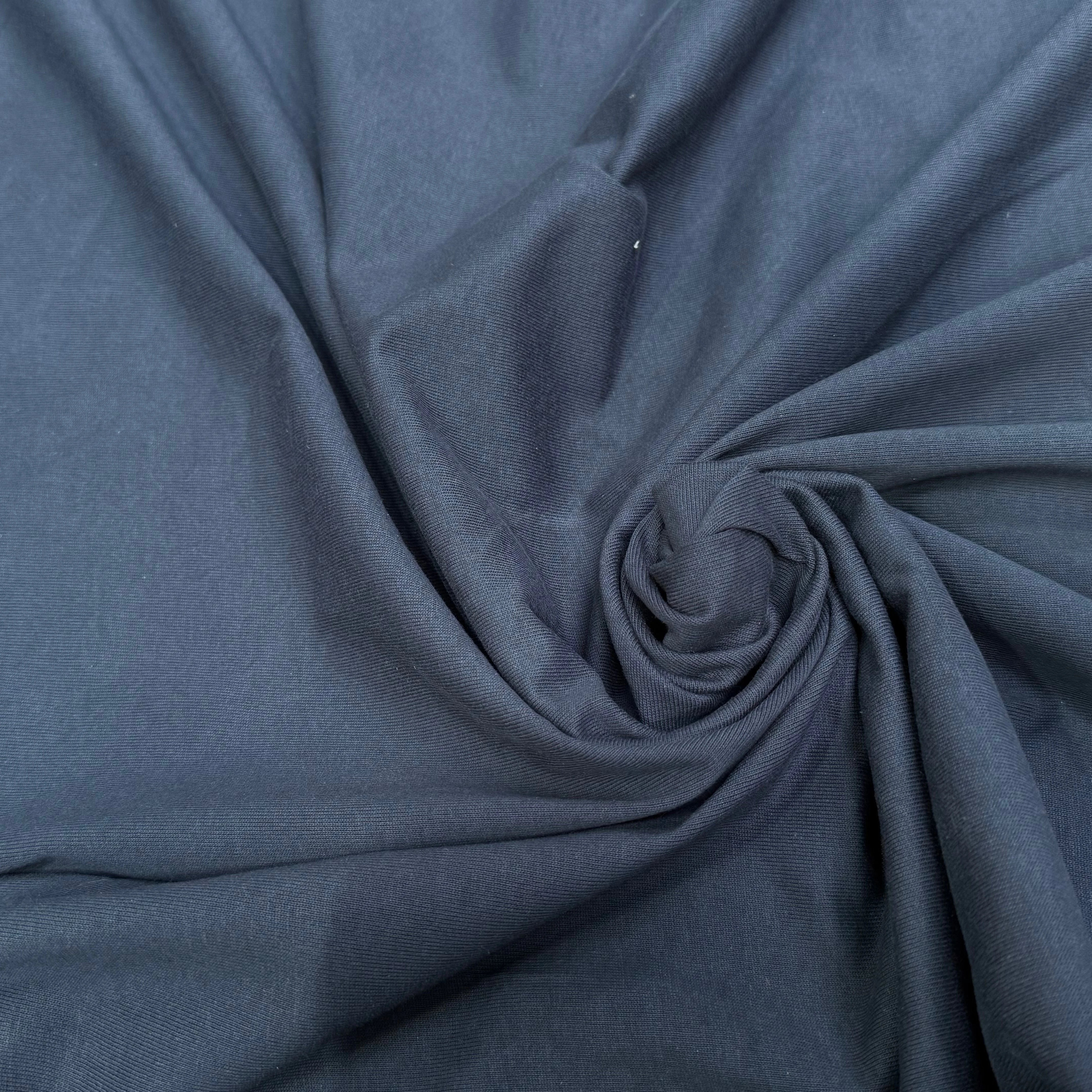 MAILLE LOURDE DE COTON BLEU ARDOISE - My Little Coupon