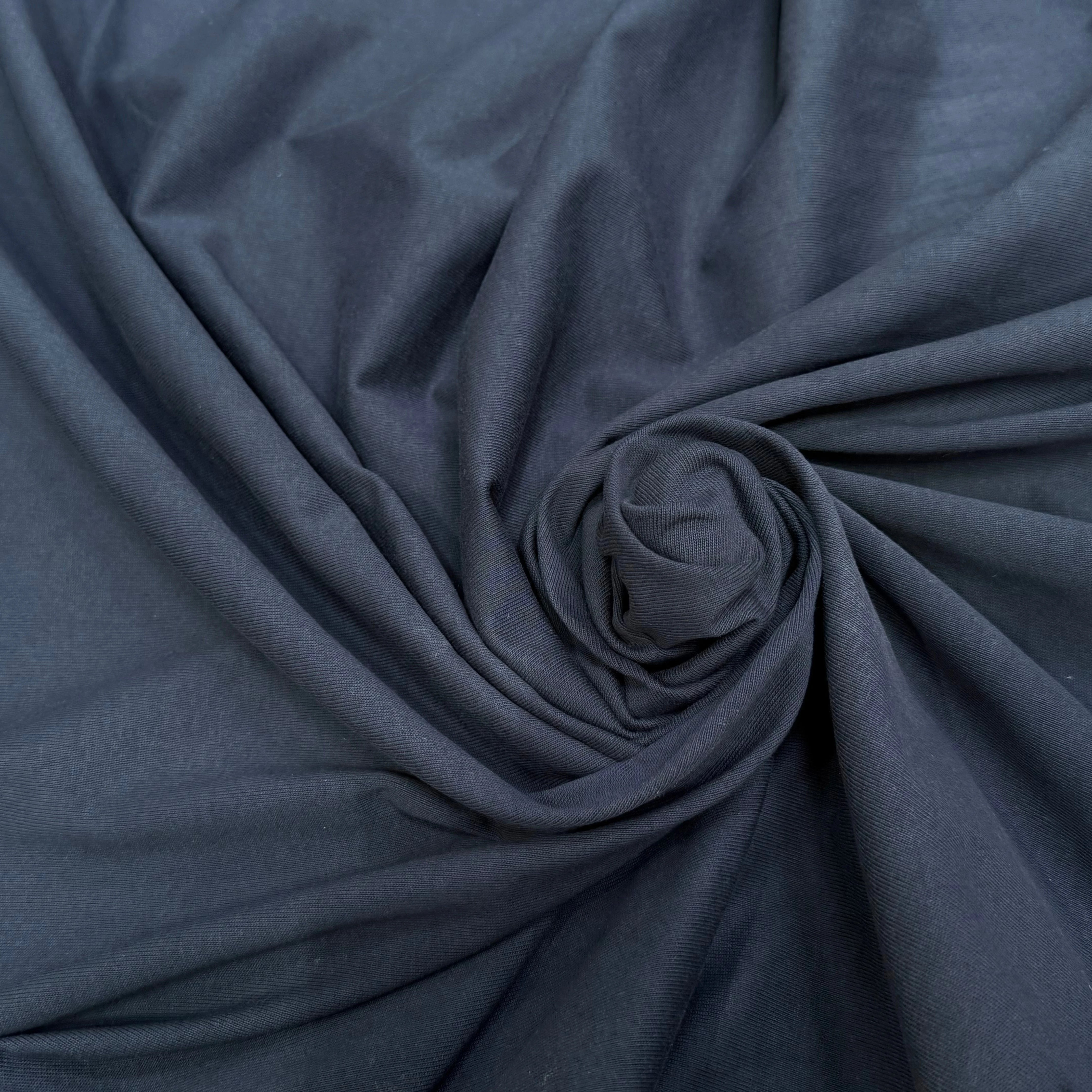 MAILLE LOURDE DE COTON BLEU ARDOISE - My Little Coupon