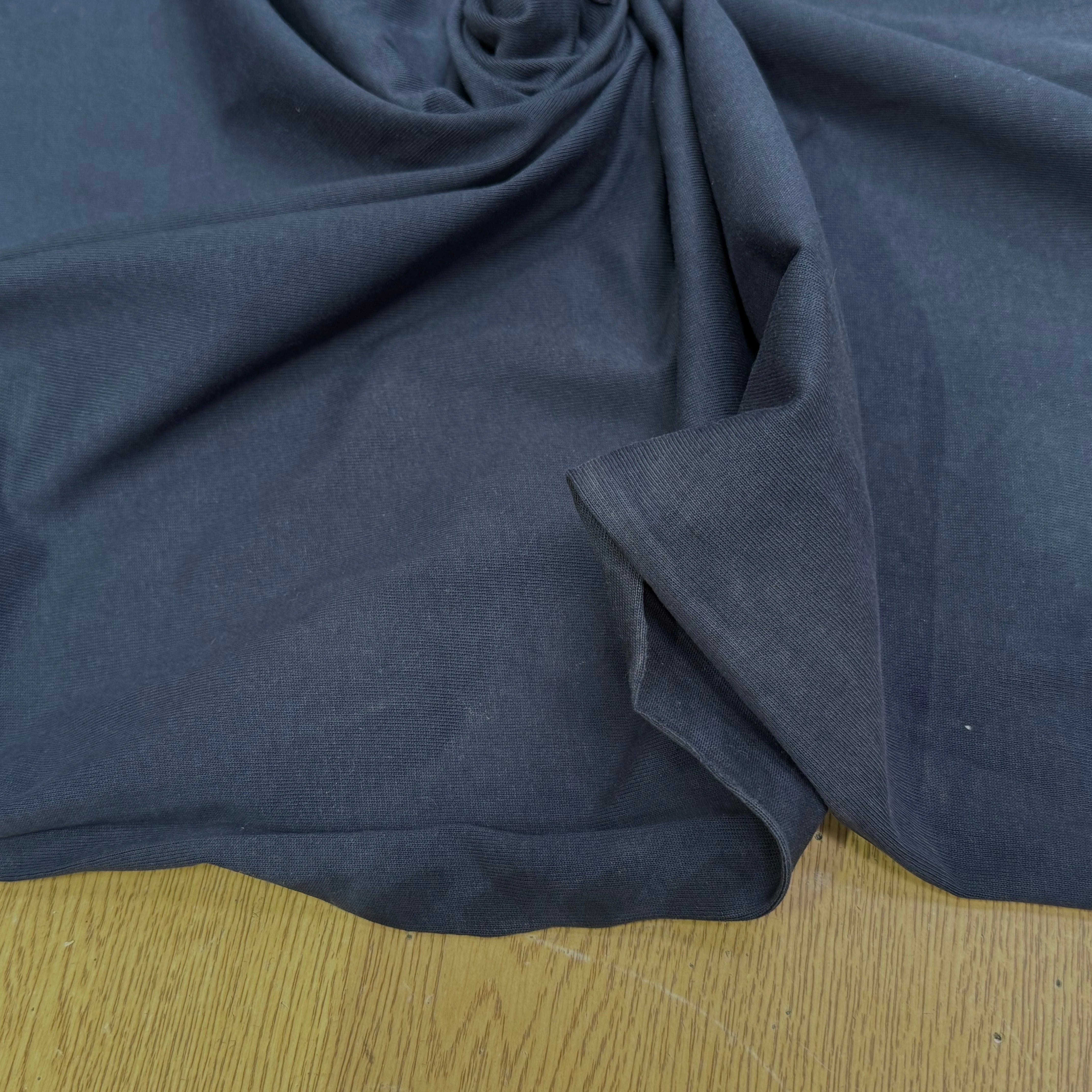 MAILLE LOURDE DE COTON BLEU ARDOISE - My Little Coupon
