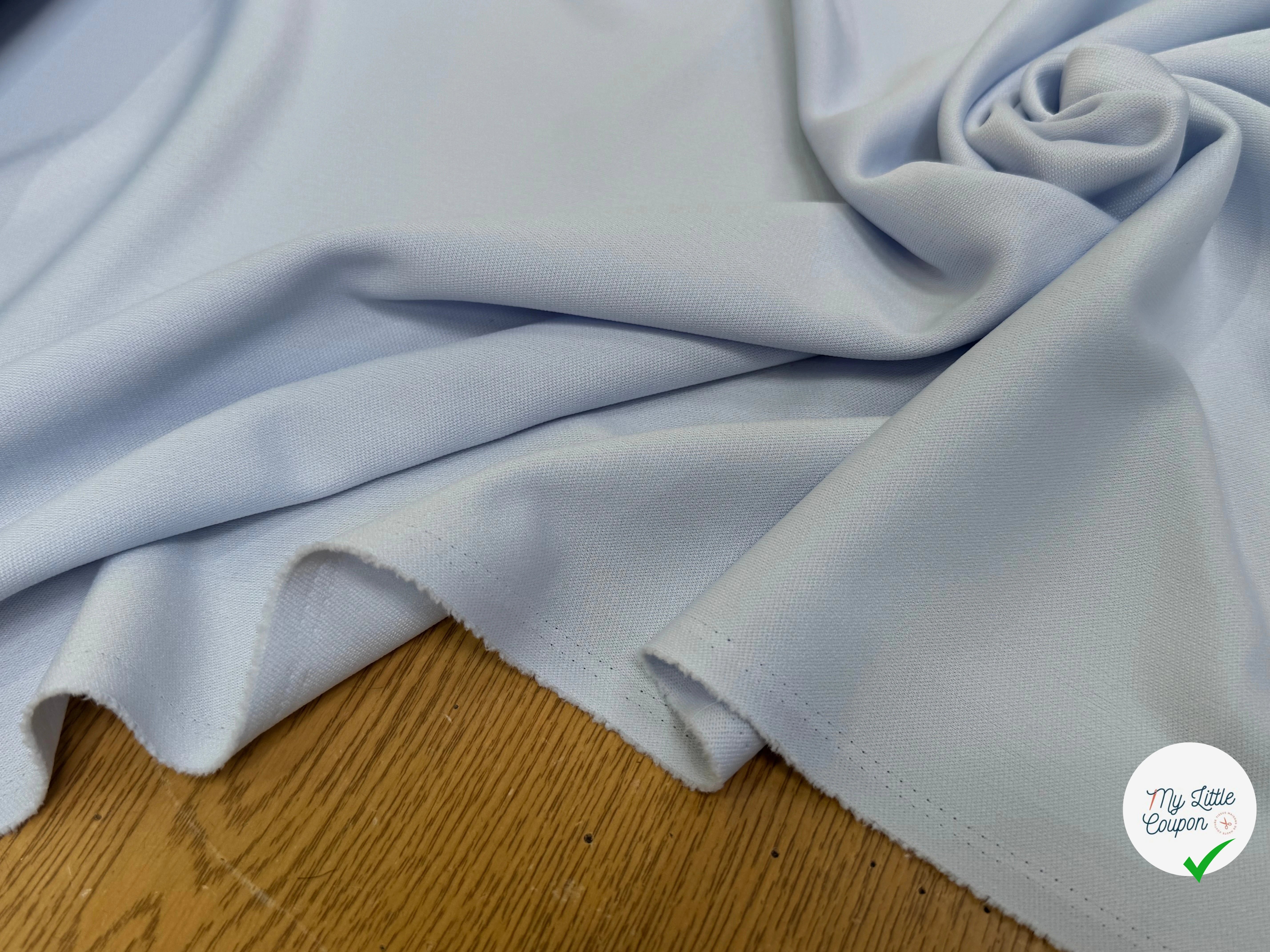 MAILLE LOURDE LÉGÈREMENT CREPÉE SOFT BLUE - My Little Coupon