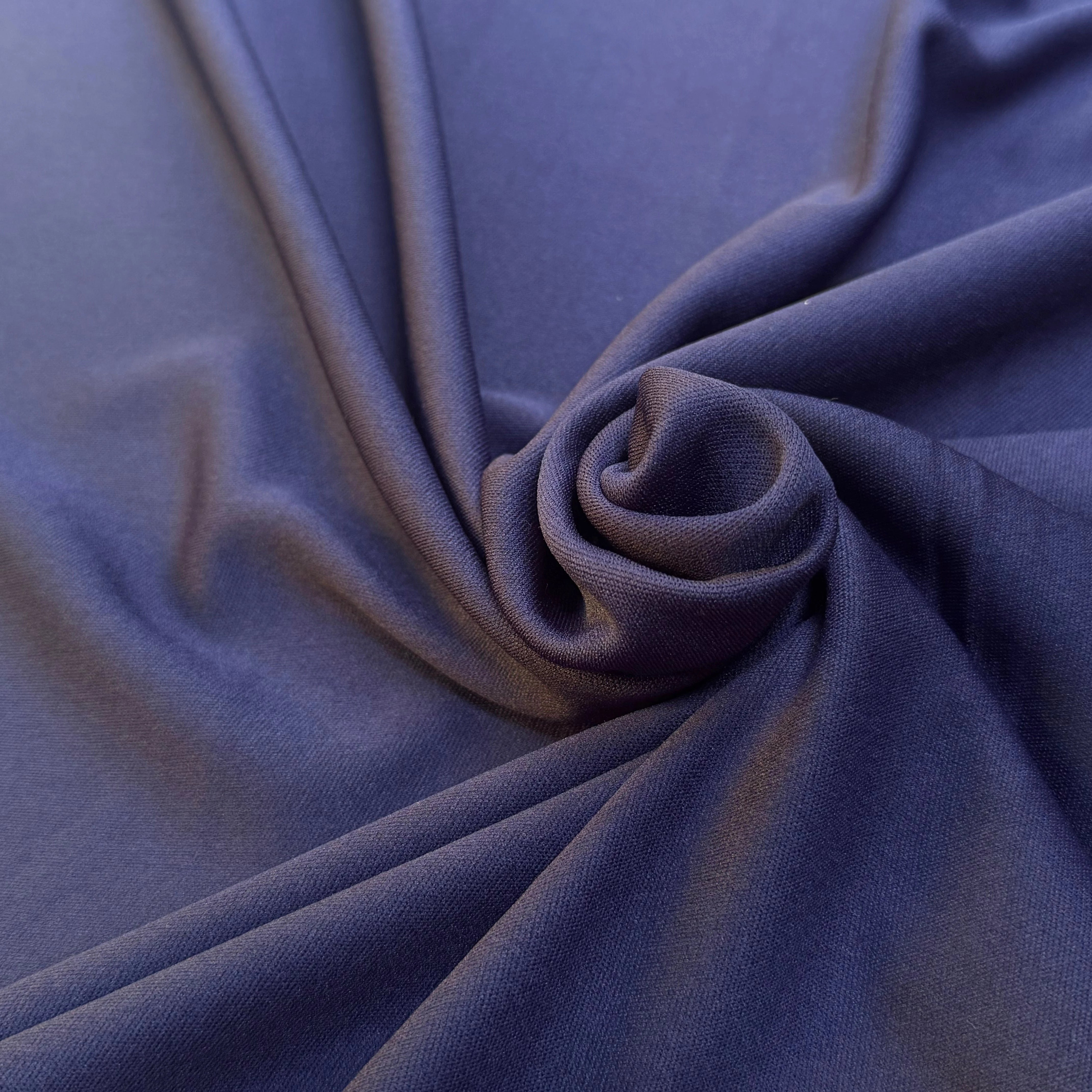 MAILLE LOURDE LÉGÈREMENT CREPÉE WORK BLUE - My Little Coupon
