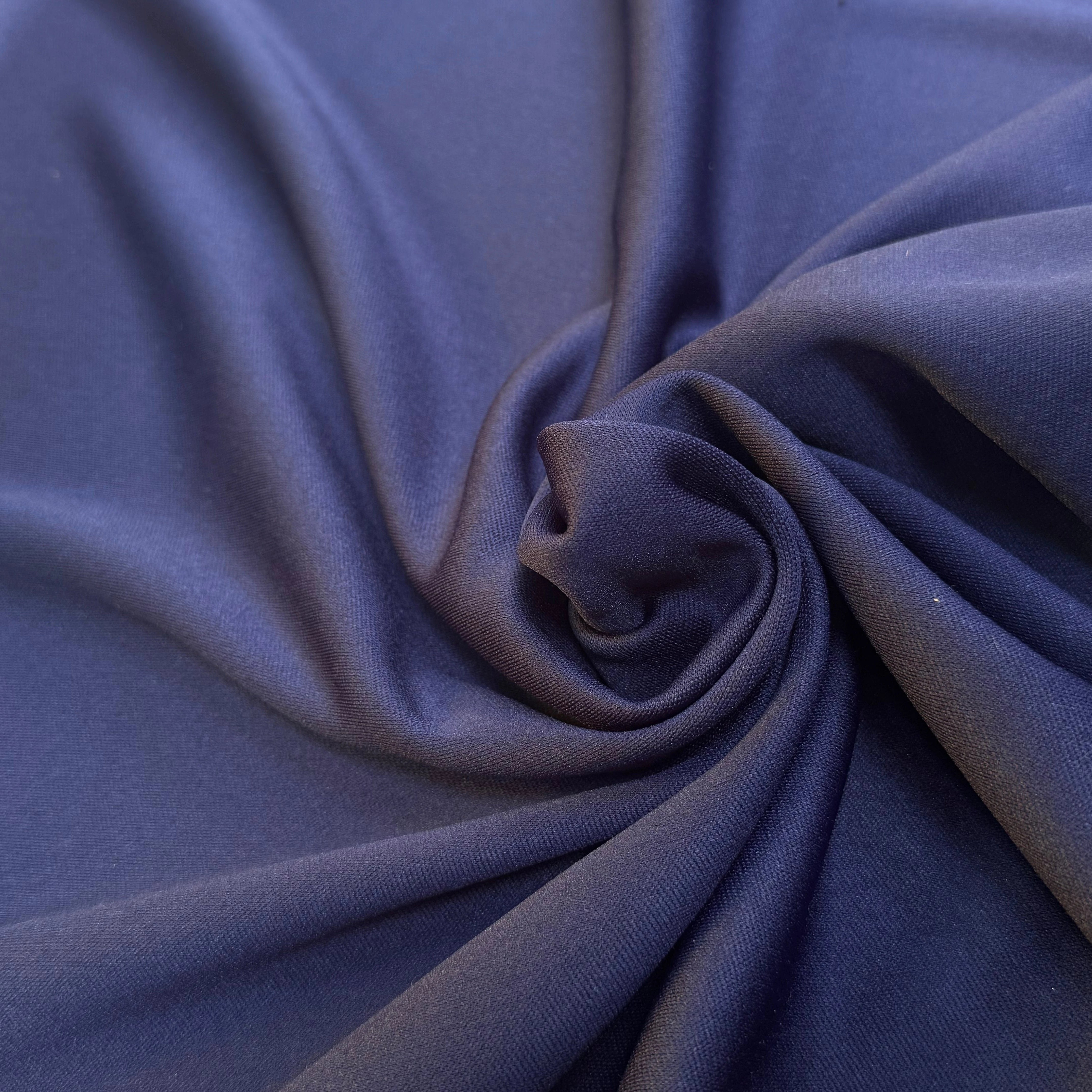 MAILLE LOURDE LÉGÈREMENT CREPÉE WORK BLUE - My Little Coupon