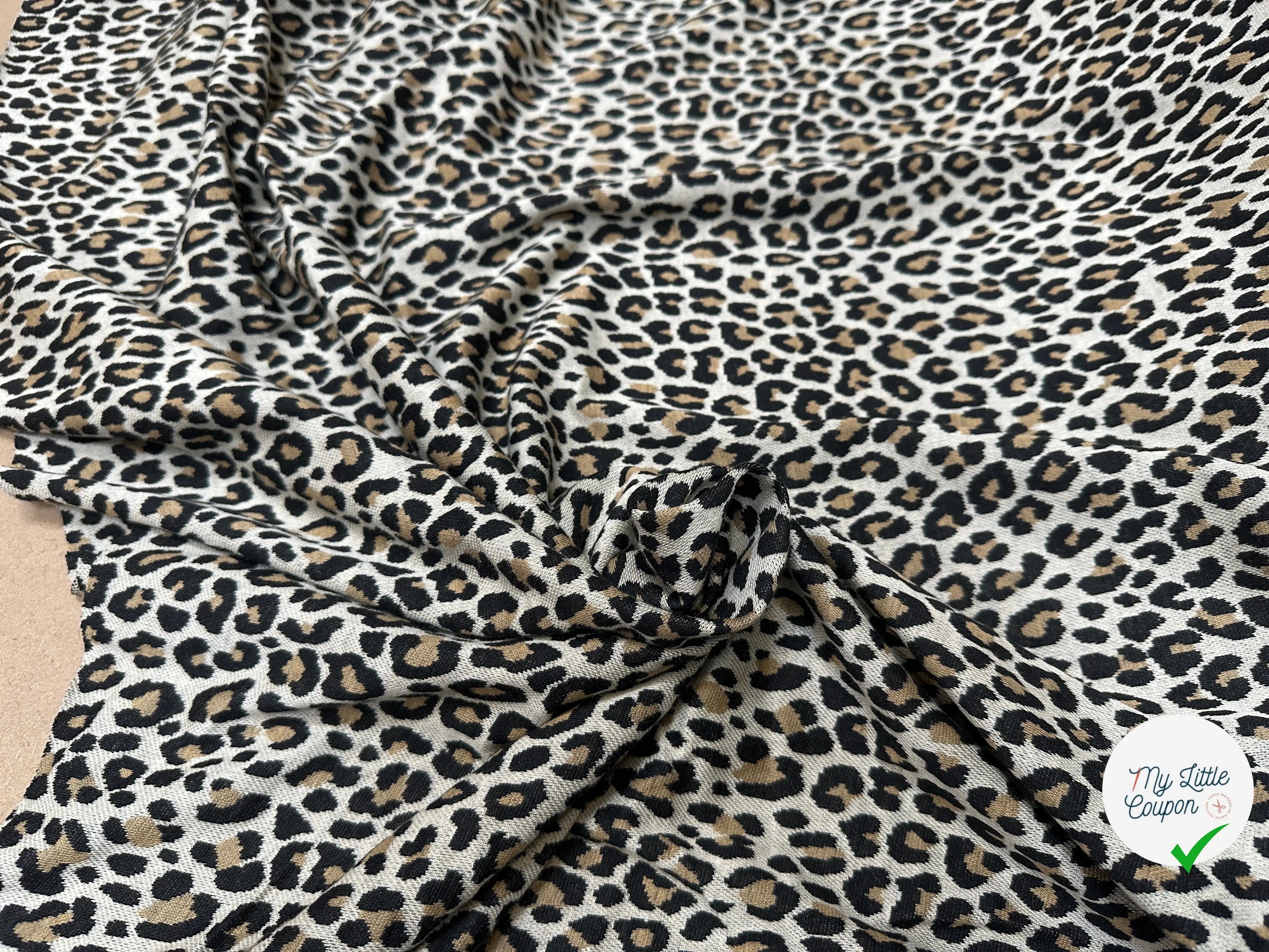 MAILLE LOURDE LÉOPARD GRANDE LAIZE - My Little Coupon