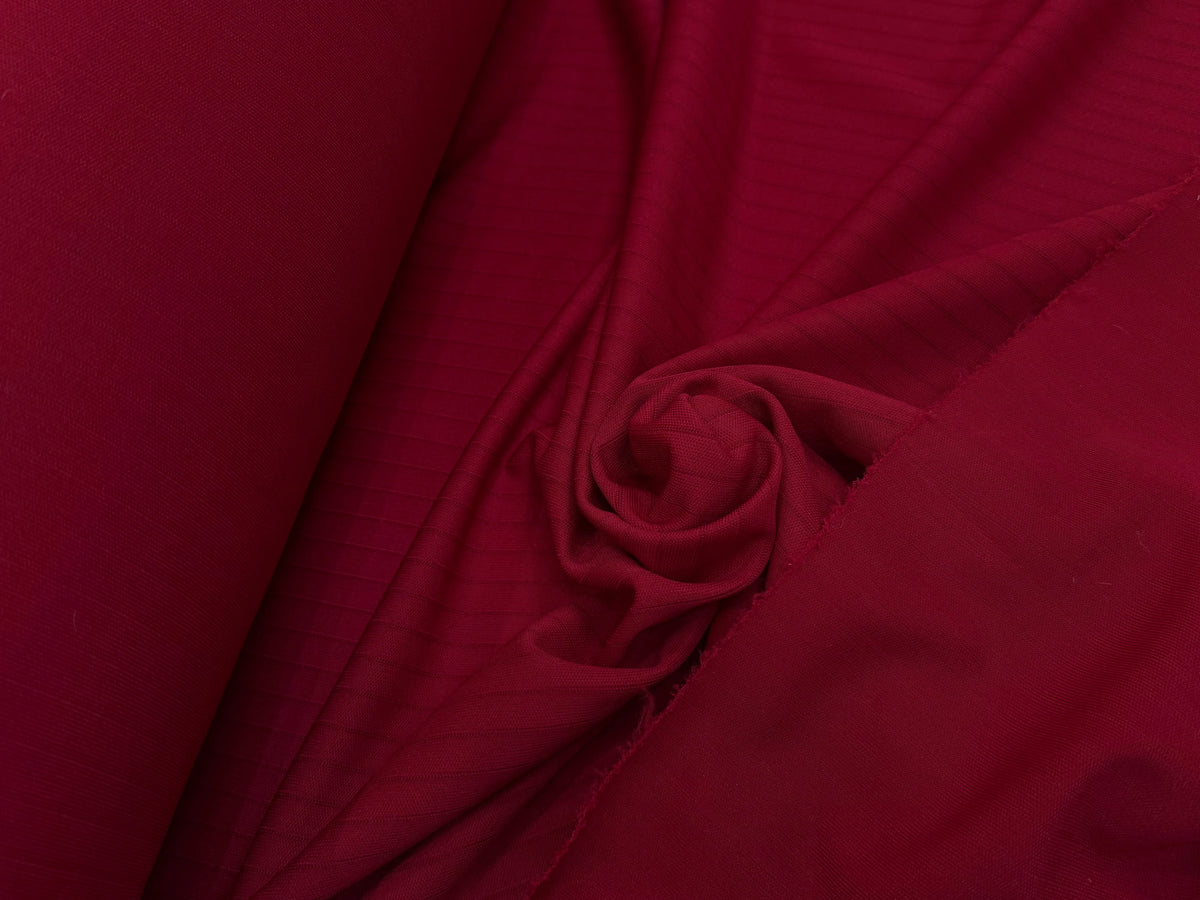 MAILLE LOURDE RAYÉE ROUGE RÊCHE FABRICATION FRANÇAISE - My Little Coupon