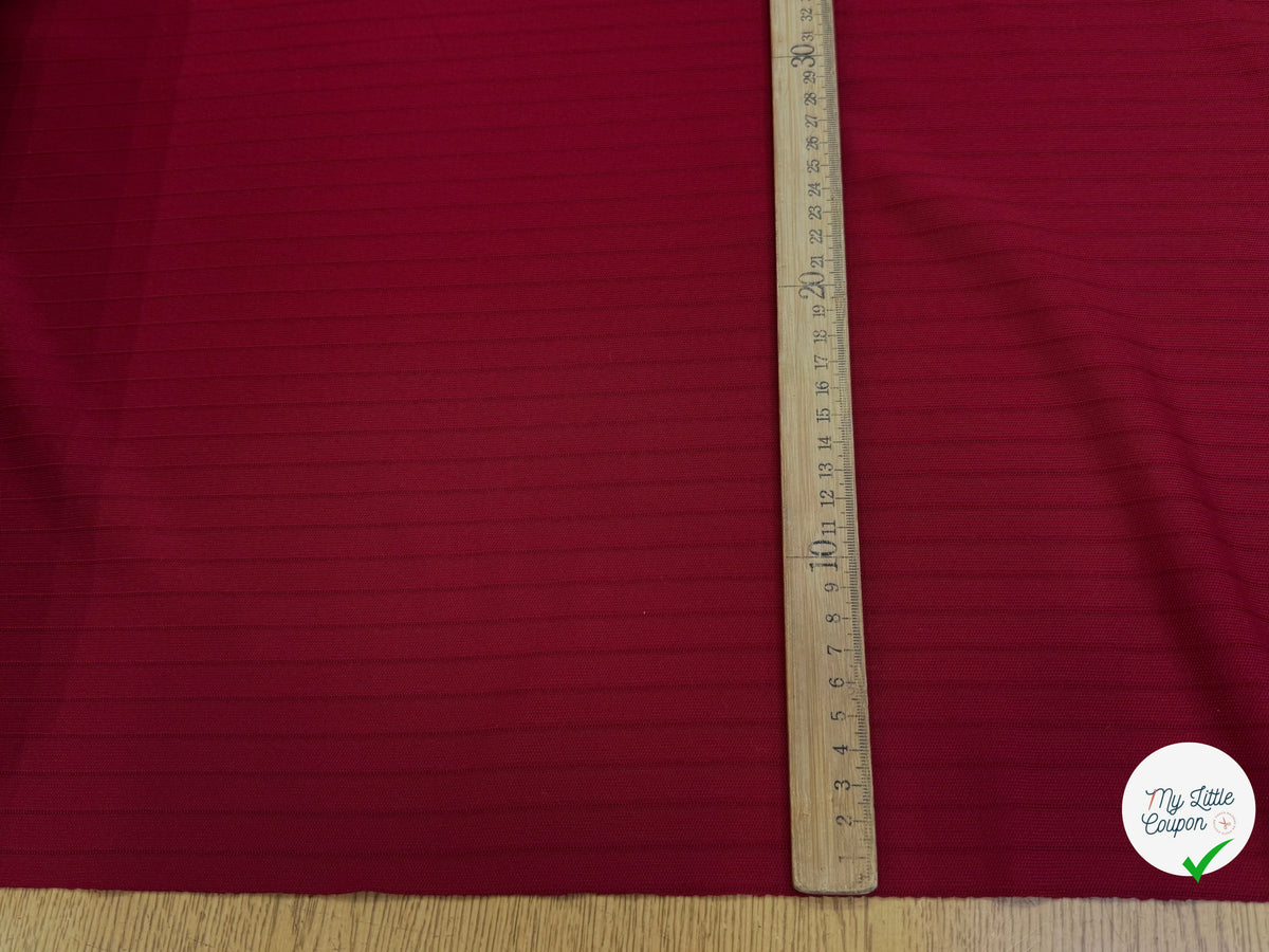 MAILLE LOURDE RAYÉE ROUGE RÊCHE FABRICATION FRANÇAISE - My Little Coupon