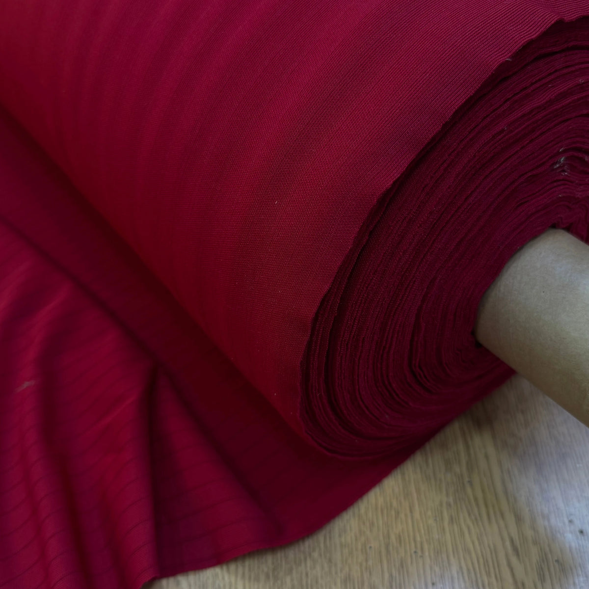 MAILLE LOURDE RAYÉE ROUGE RÊCHE FABRICATION FRANÇAISE - My Little Coupon