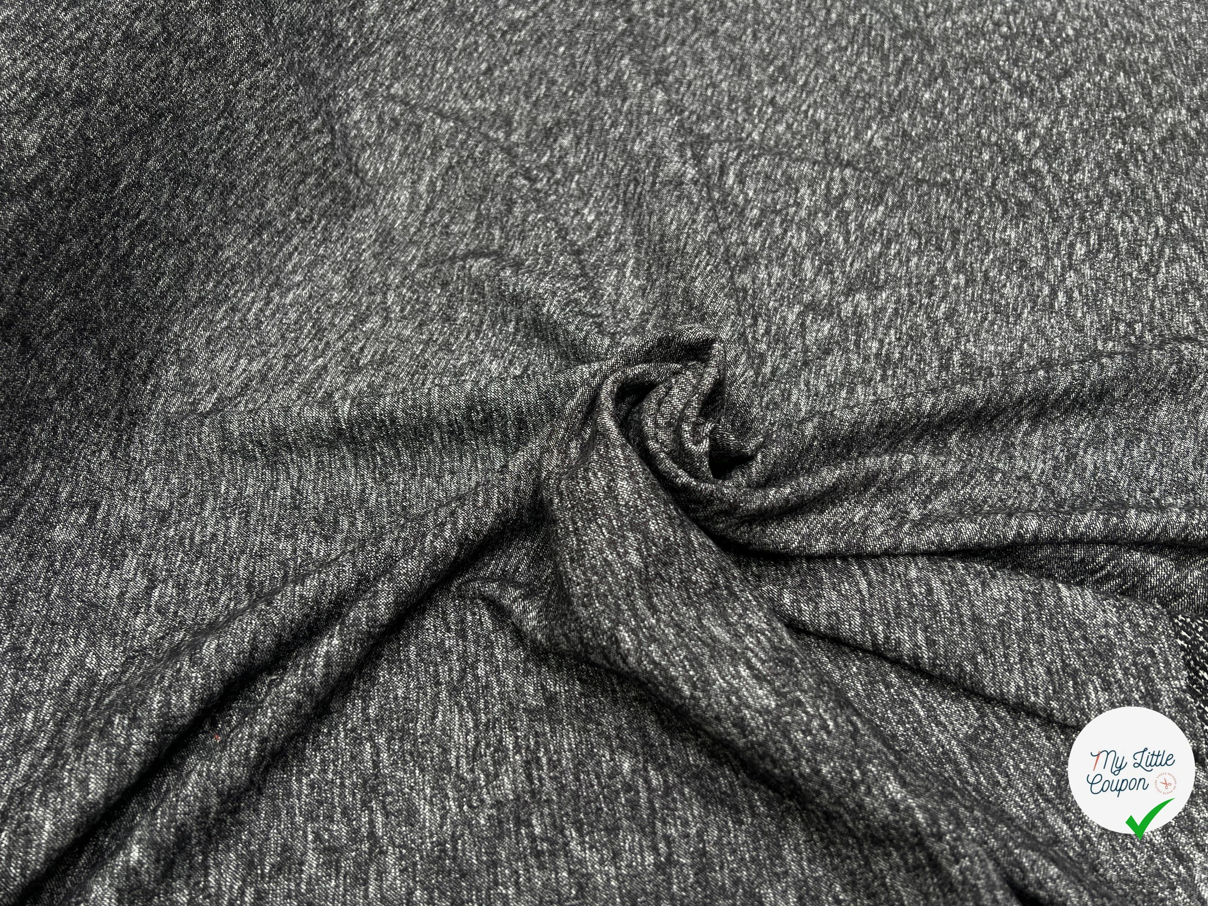 MAILLE LOURDE RÉVERSIBLE NOIRE ET BLANCHE - My Little Coupon