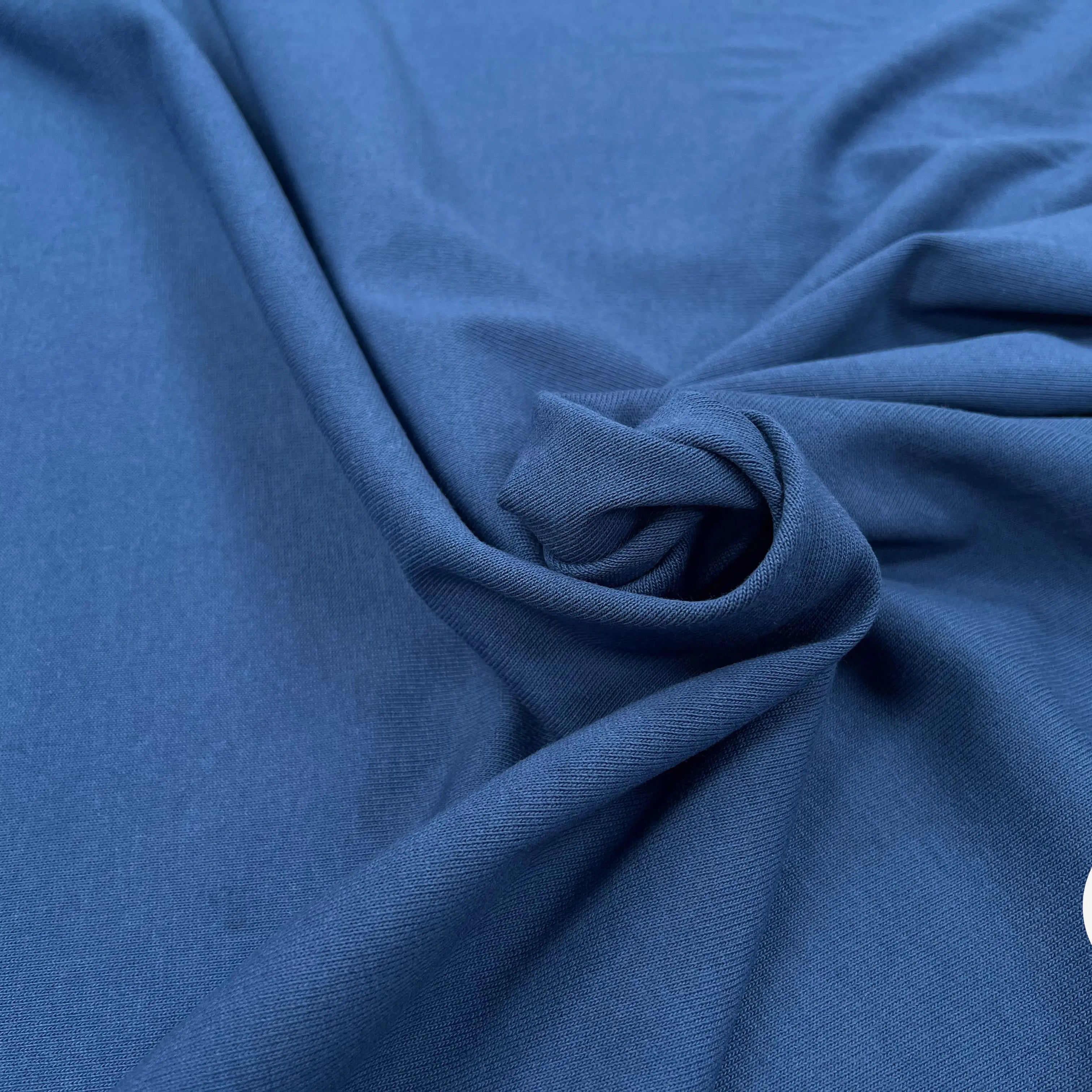 MAILLE LOURDE UNIE BLEU MADE IN FRANCE - My Little Coupon