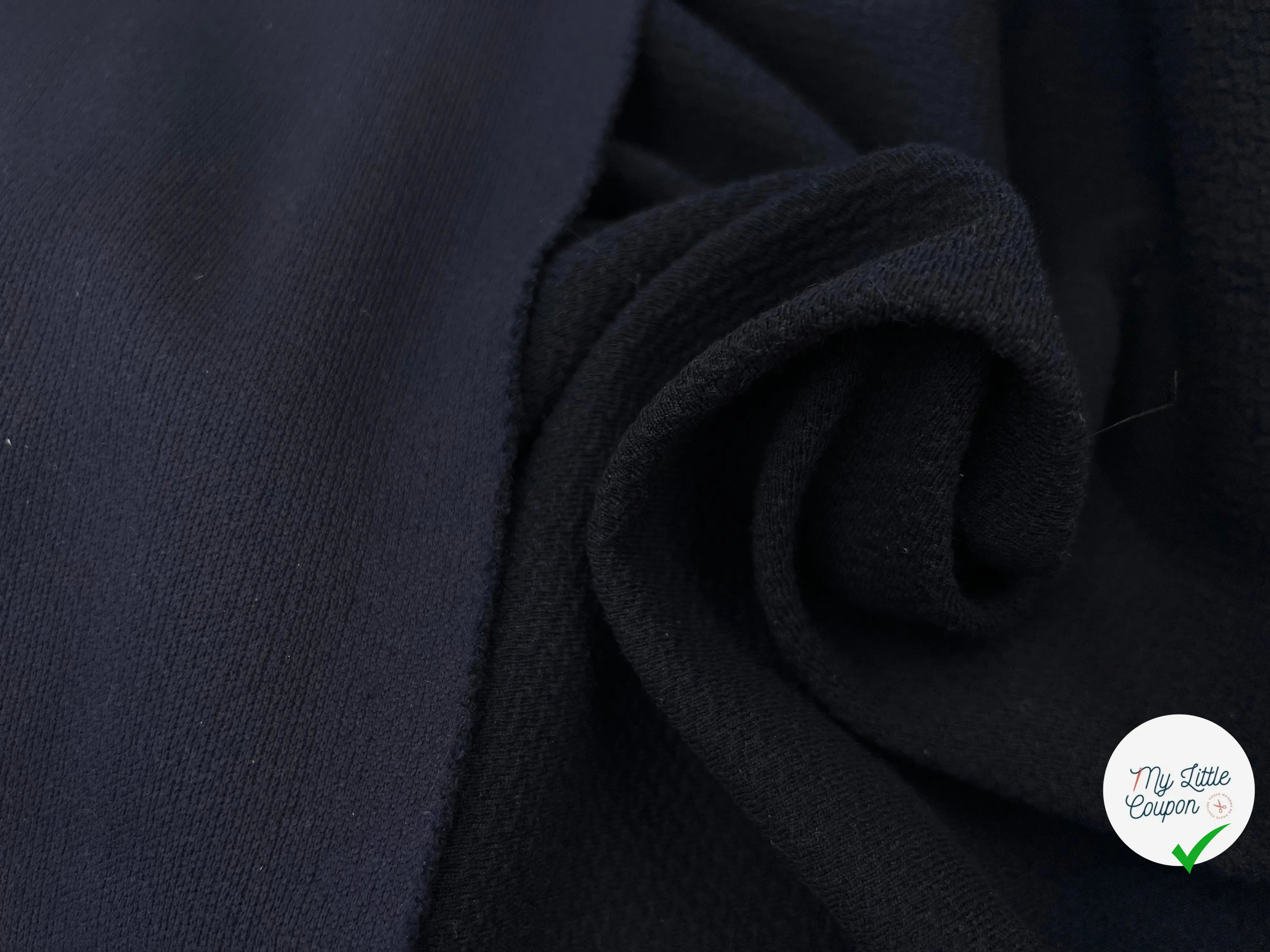 MAILLE LOURDE ZIG-ZAG BLEU MARINE MSO