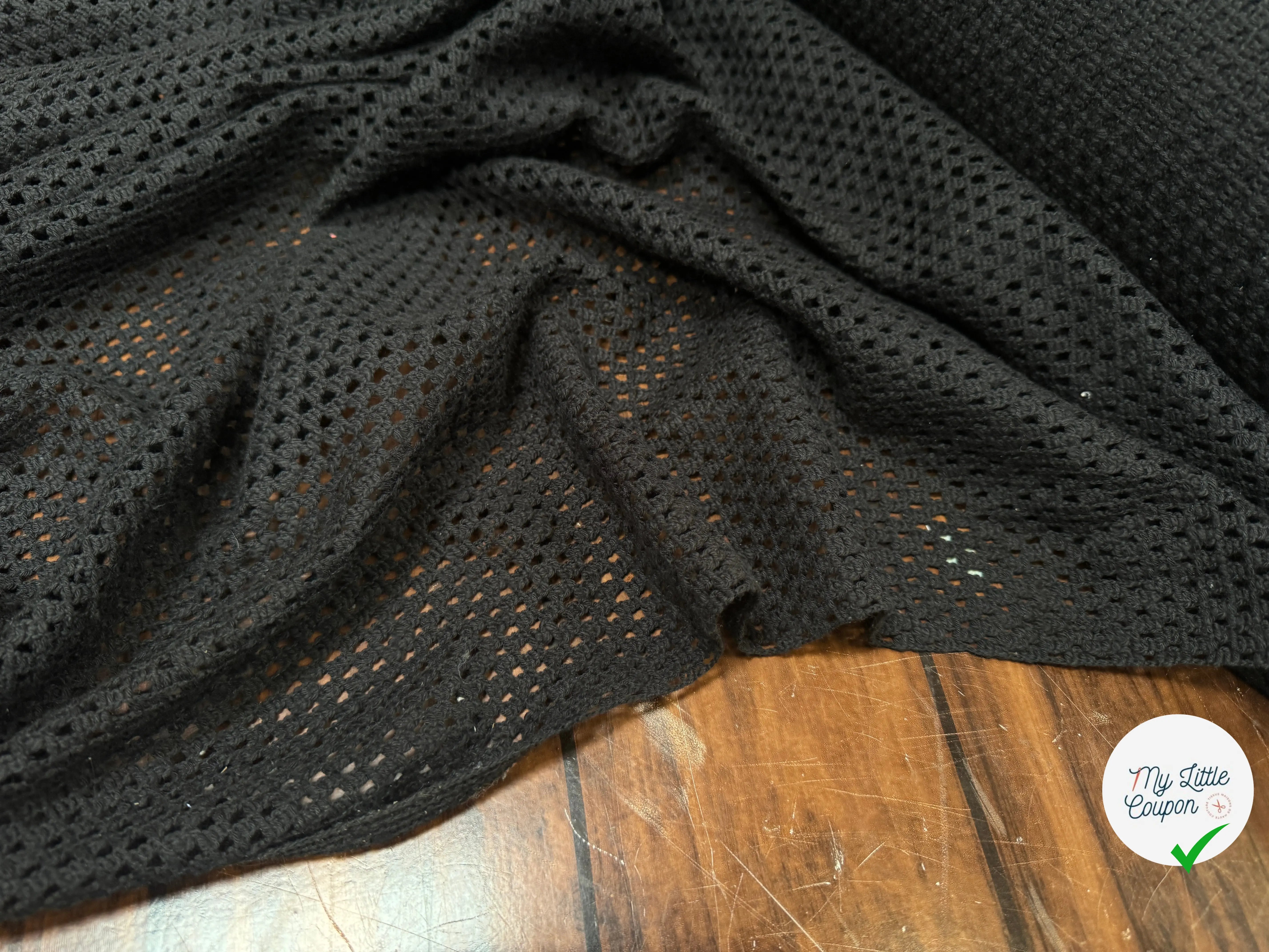 MAILLE MESH COTON NOIR - My Little Coupon