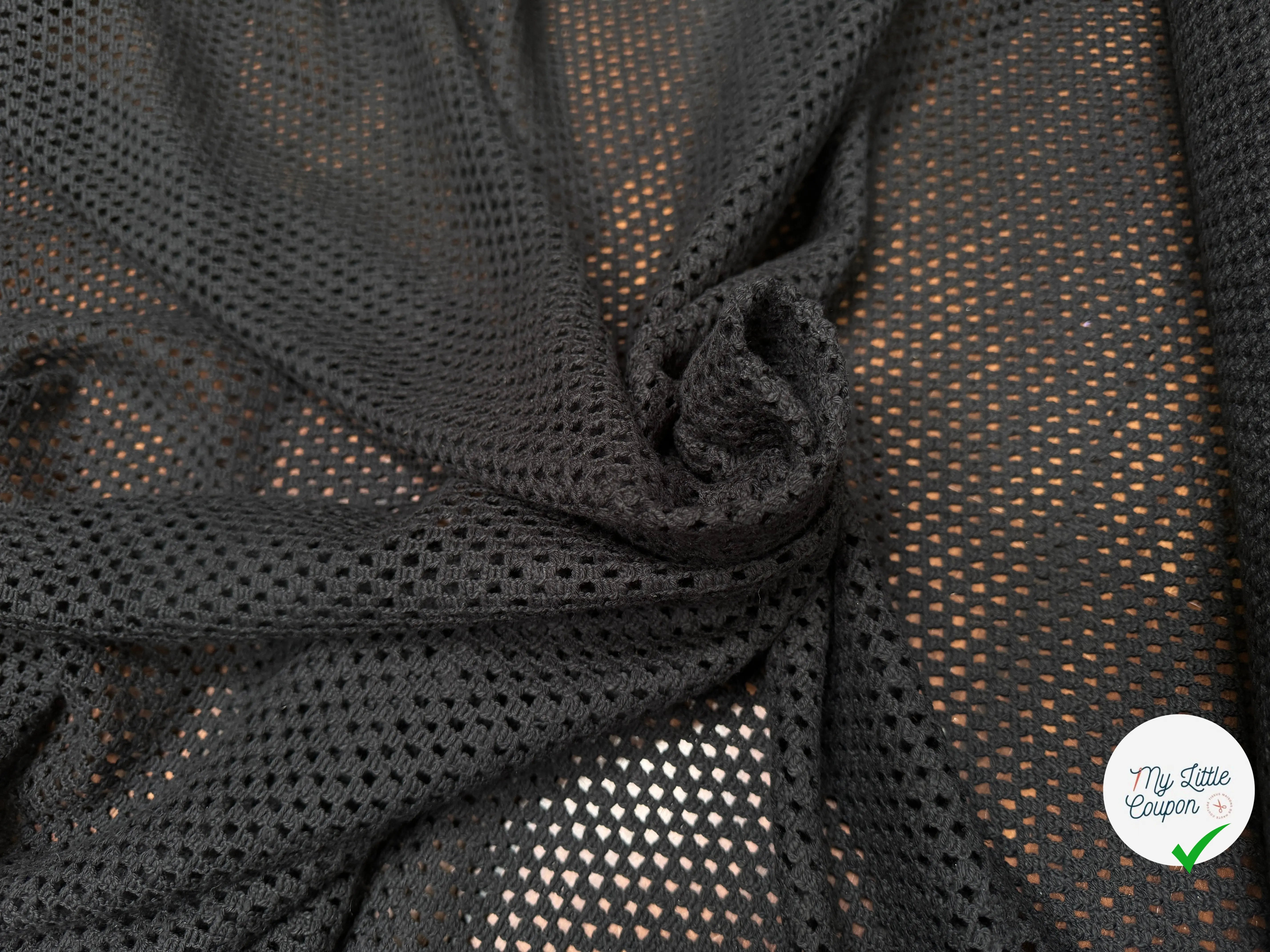 MAILLE MESH COTON NOIR - My Little Coupon