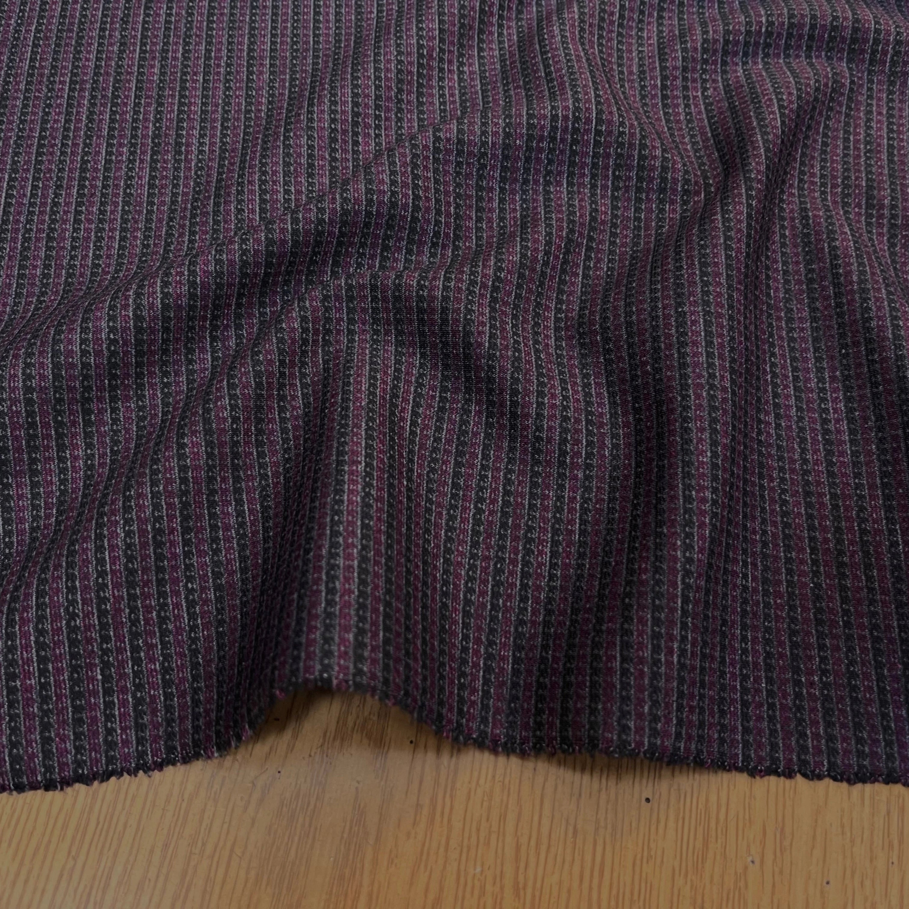 MAILLE MILANO À RAYURES NOIR&VIOLET - My Little Coupon