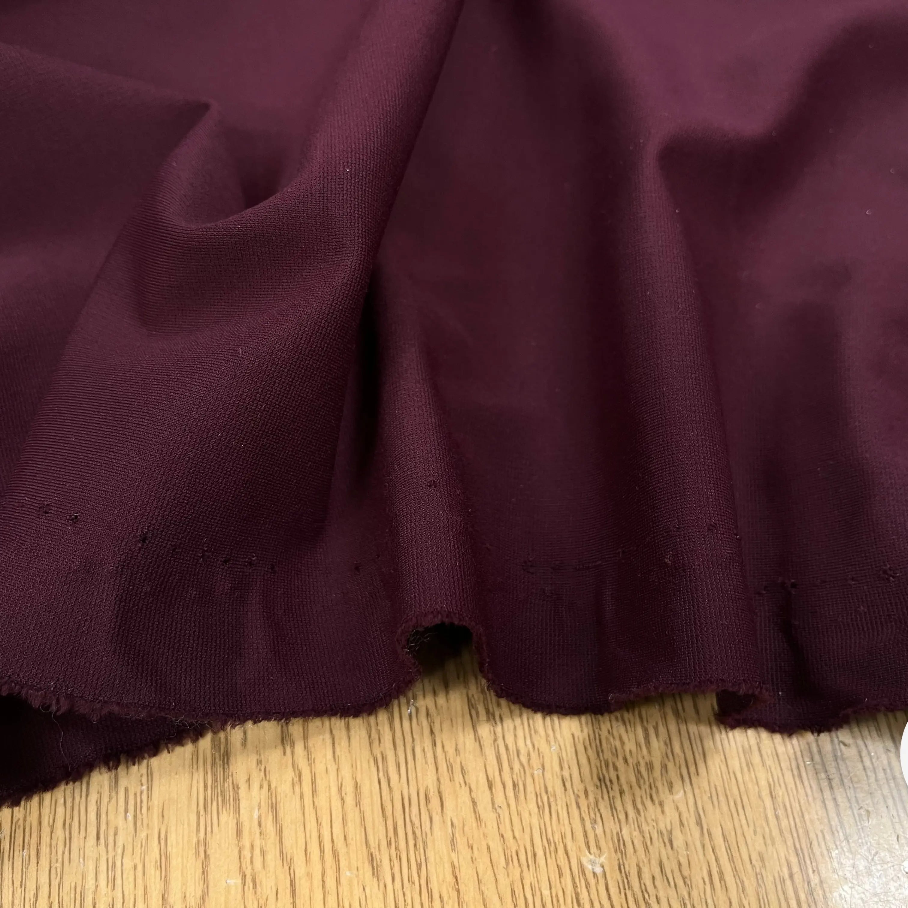 MAILLE MILANO BI STRETCH TECNICO BORDEAUX 10% ELASTHANNE - My Little Coupon