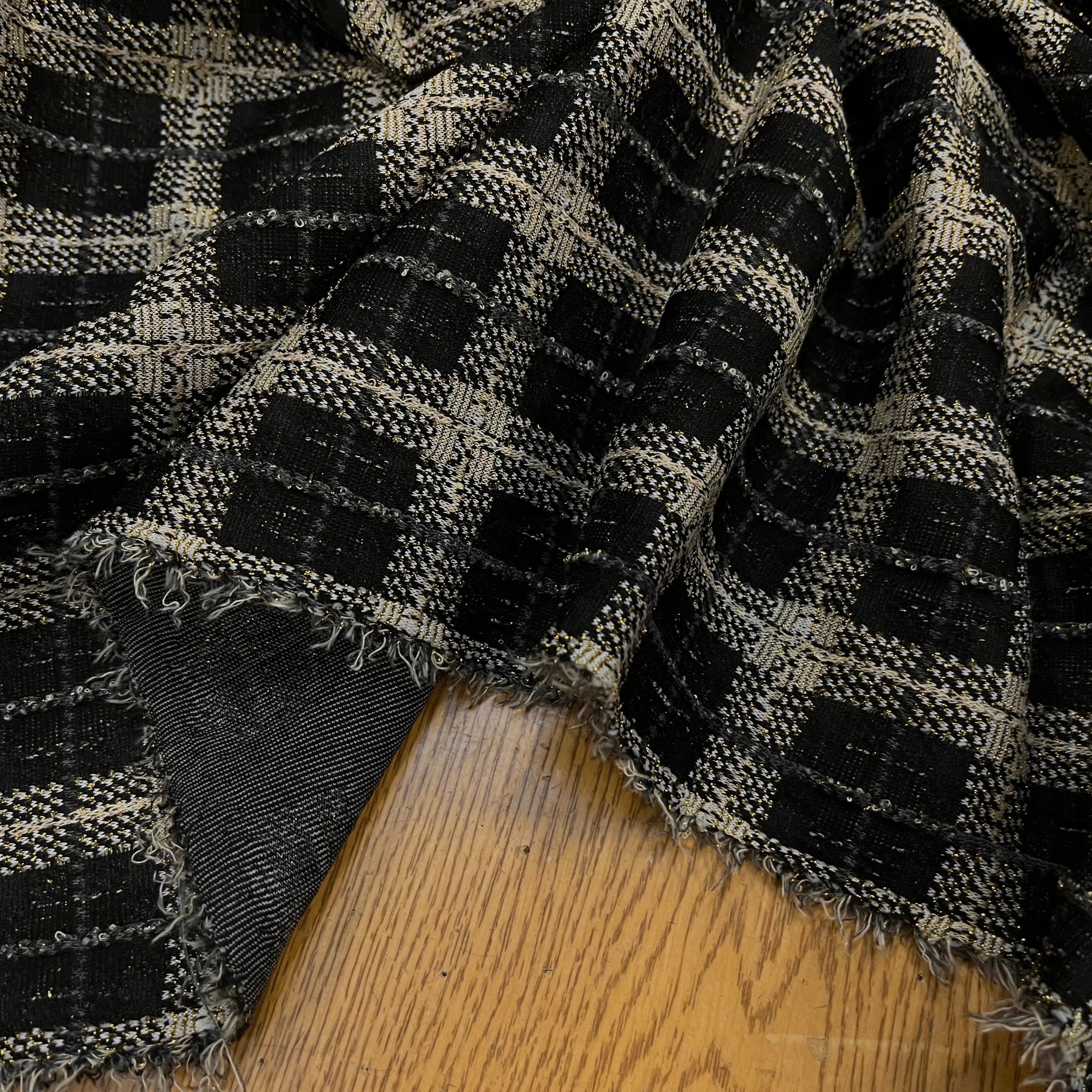 MAILLE MILANO FIL OR À CARREAUX - My Little Coupon