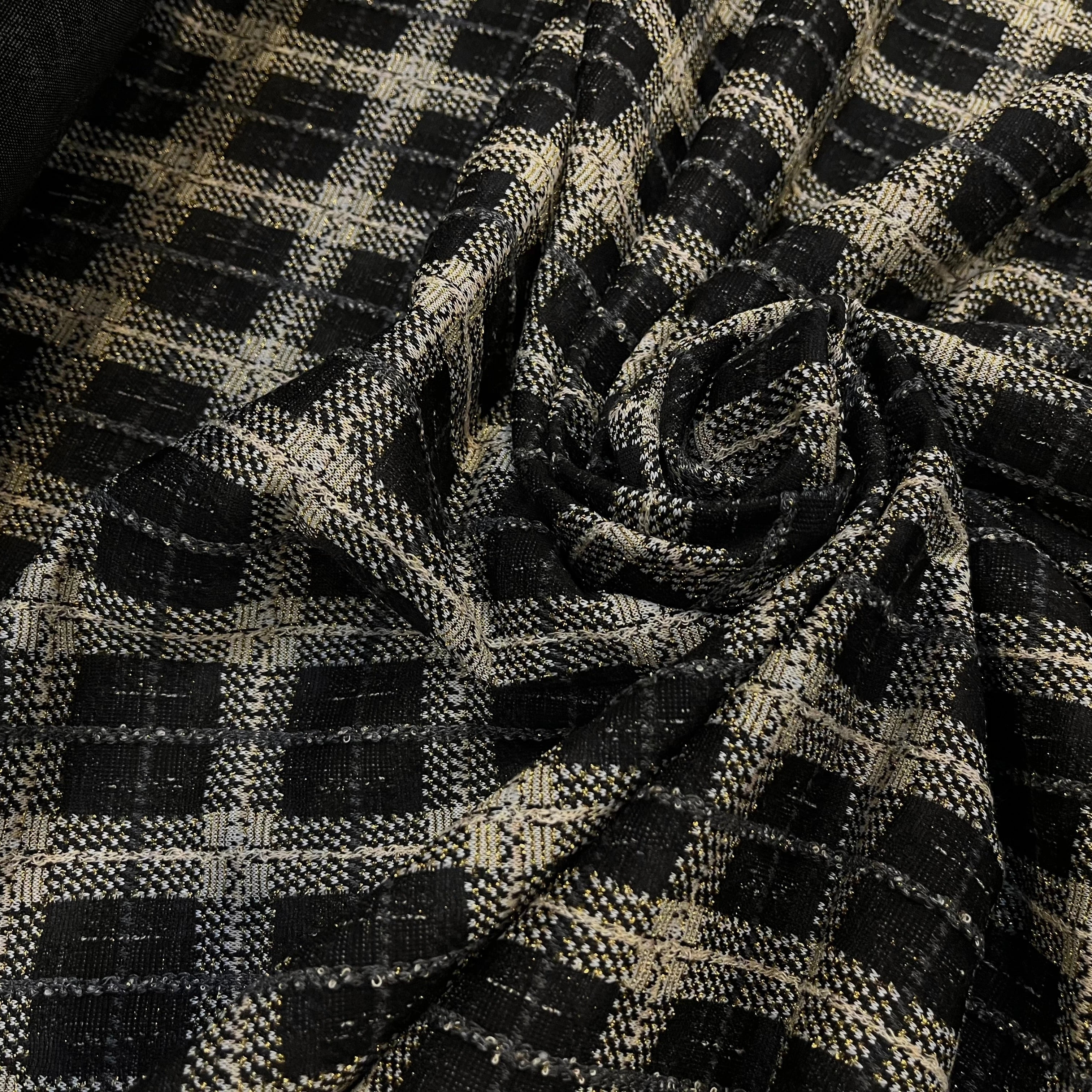 MAILLE MILANO FIL OR À CARREAUX - My Little Coupon