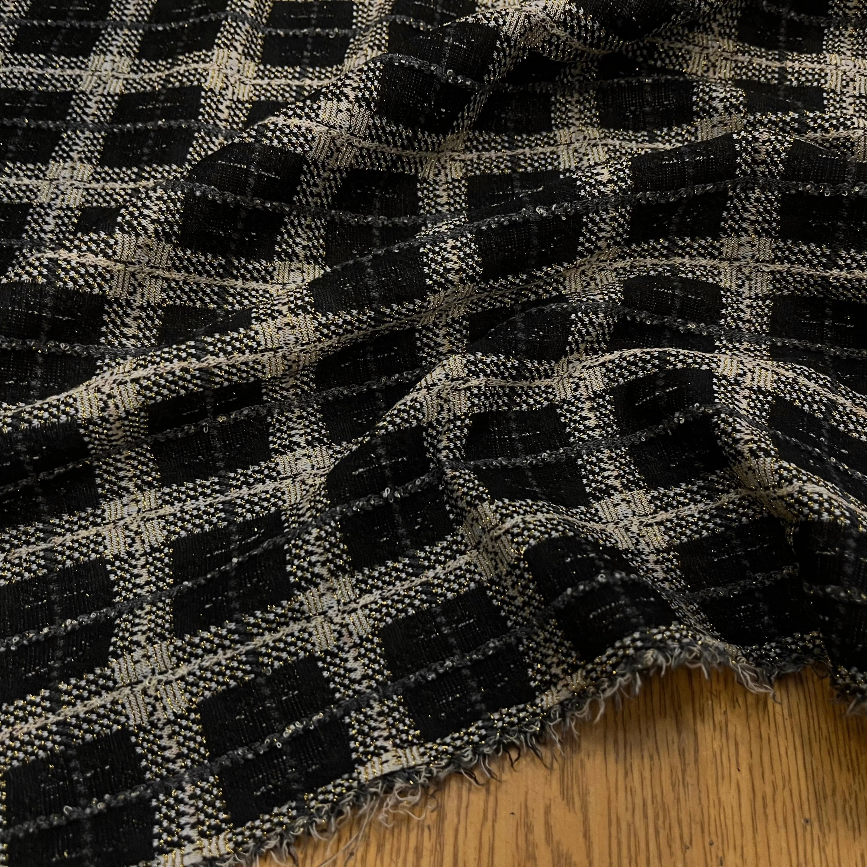 MAILLE MILANO FIL OR À CARREAUX - My Little Coupon