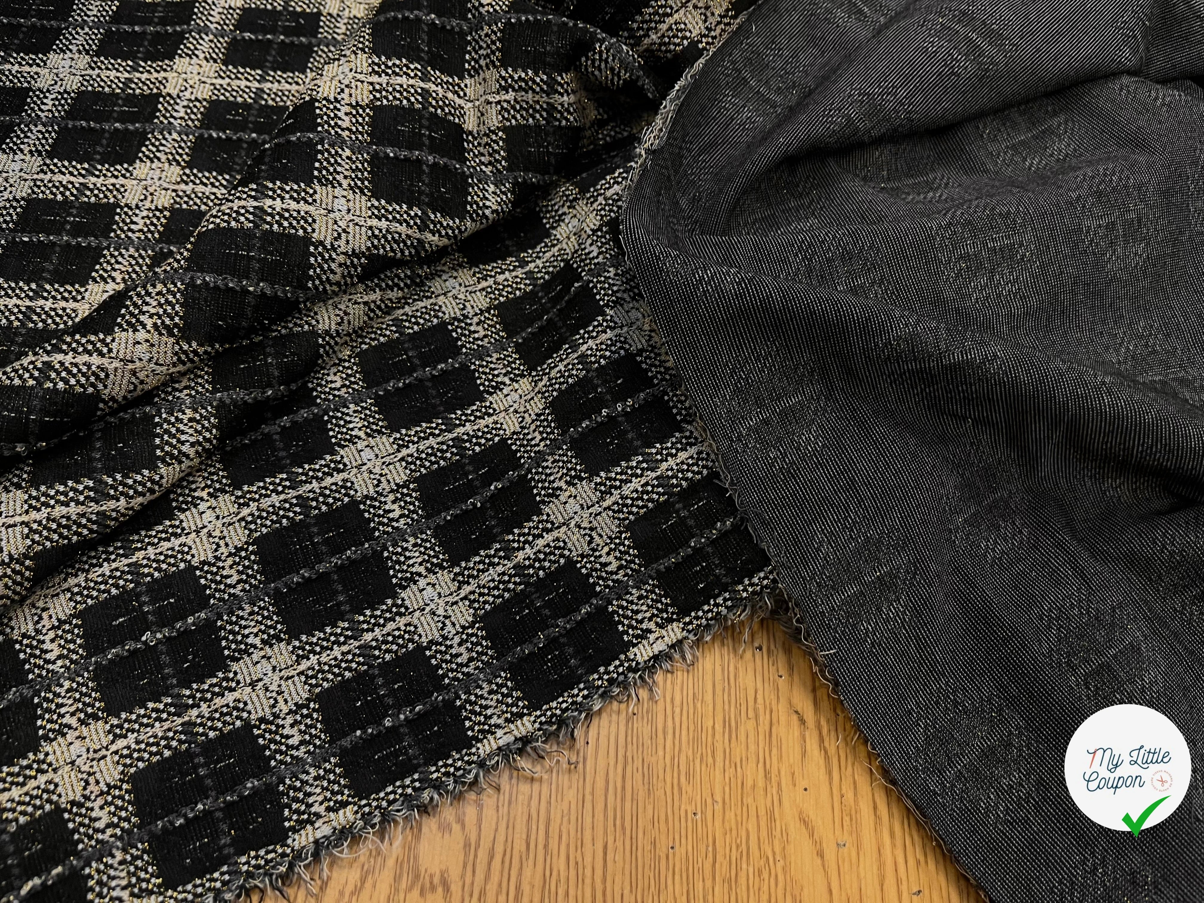 MAILLE MILANO FIL OR À CARREAUX - My Little Coupon