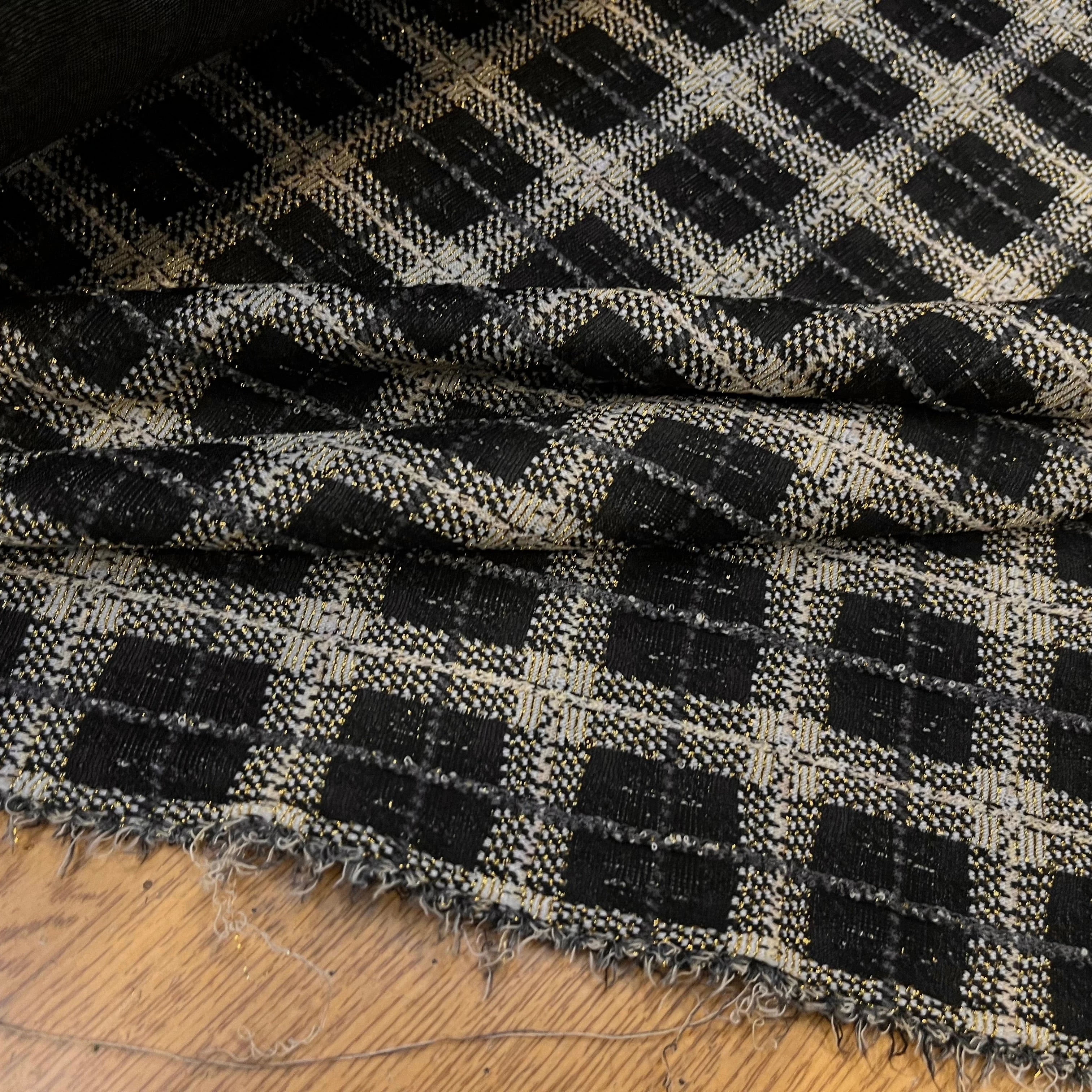 MAILLE MILANO FIL OR À CARREAUX - My Little Coupon