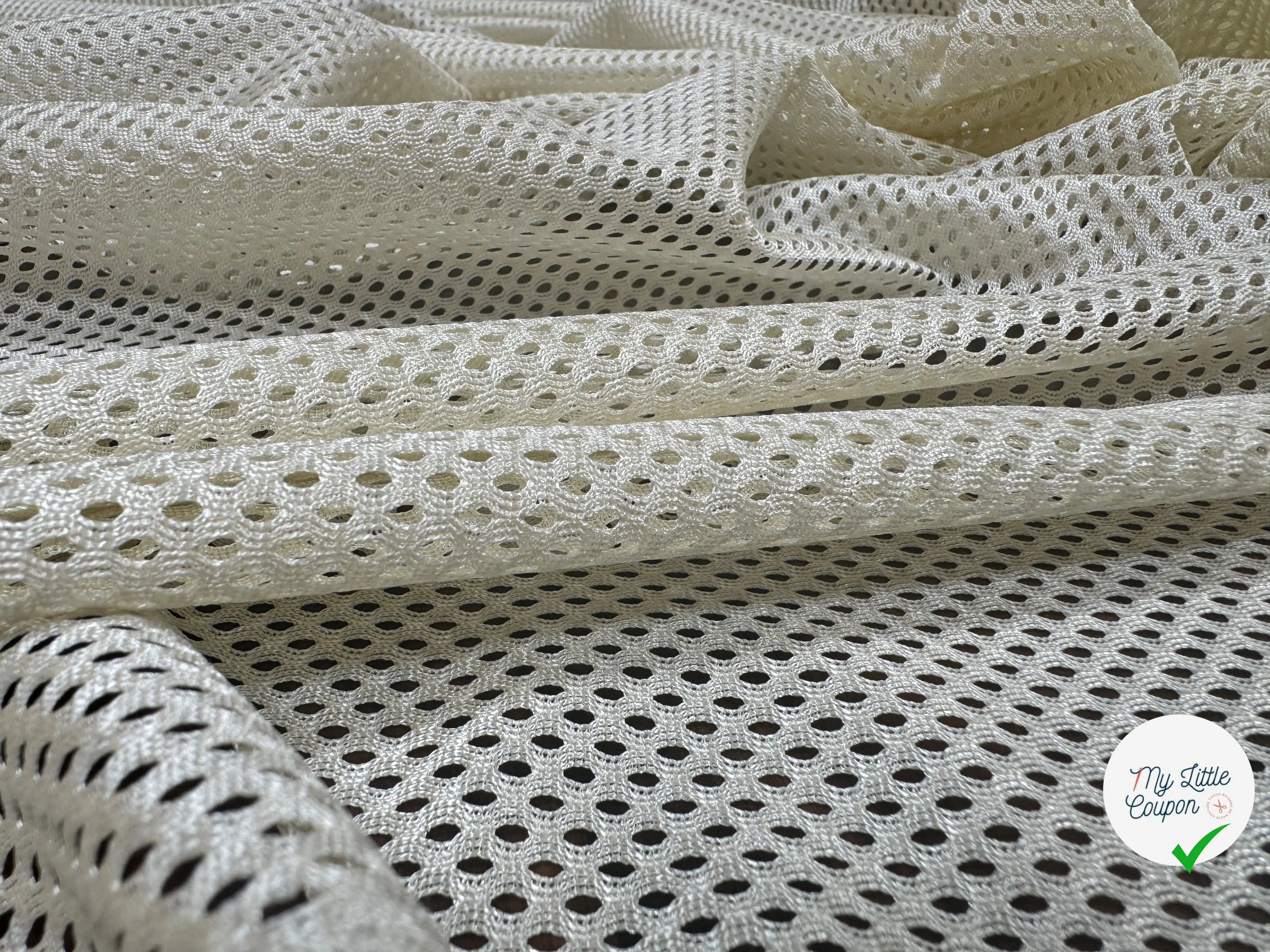 MAILLE PERFORÉE MESH BEIGE - My Little Coupon