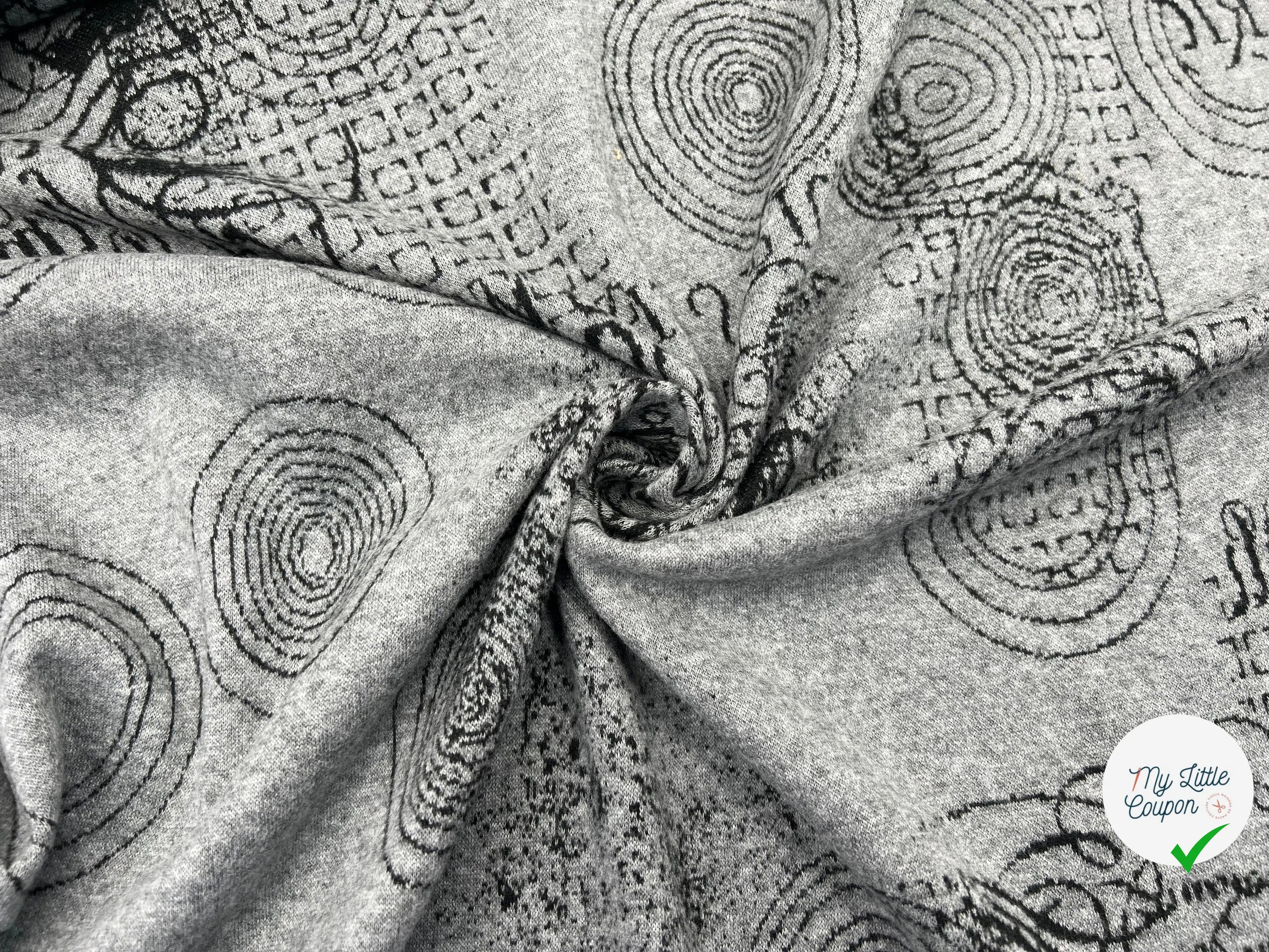 MAILLE POLAIRE JACQUARD LÉGÈRE ASTRONOMIK - My Little Coupon - tissu - coudre