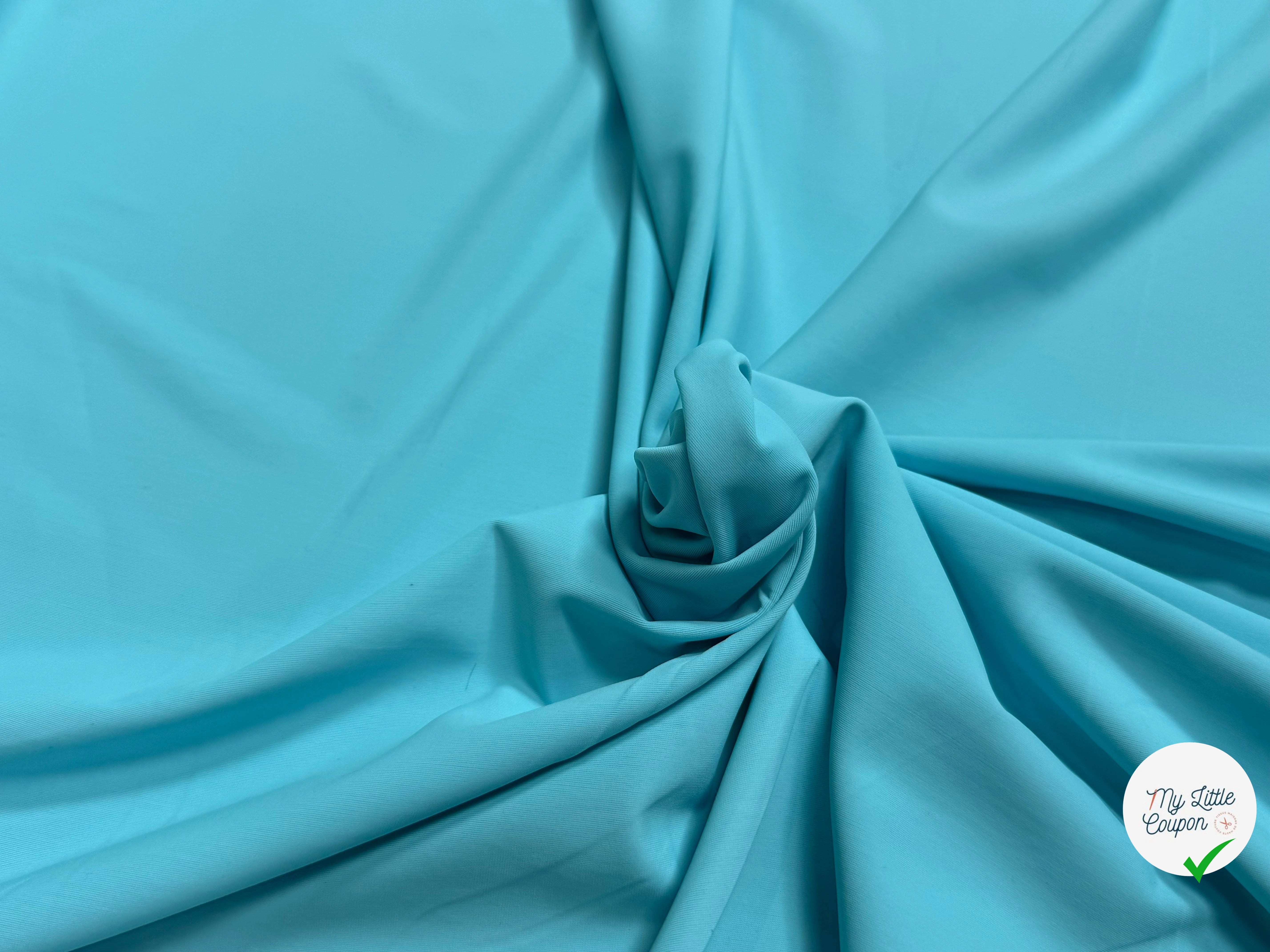 MAILLE POLYAMIDE ÉLASTHANNE ASPECT SWIMWEAR SOFT AQUA - My Little Coupon