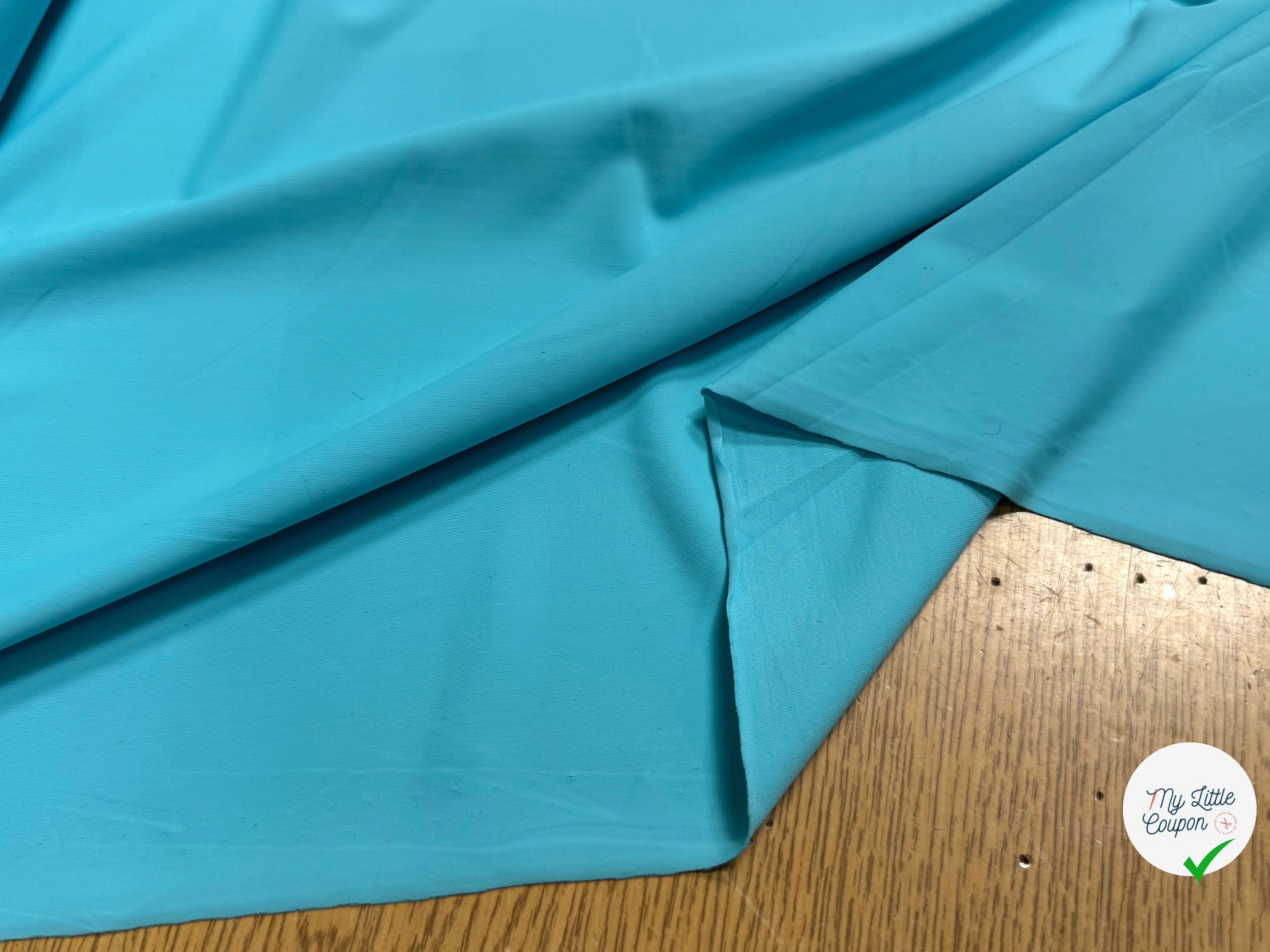 MAILLE POLYAMIDE ÉLASTHANNE ASPECT SWIMWEAR SOFT AQUA - My Little Coupon