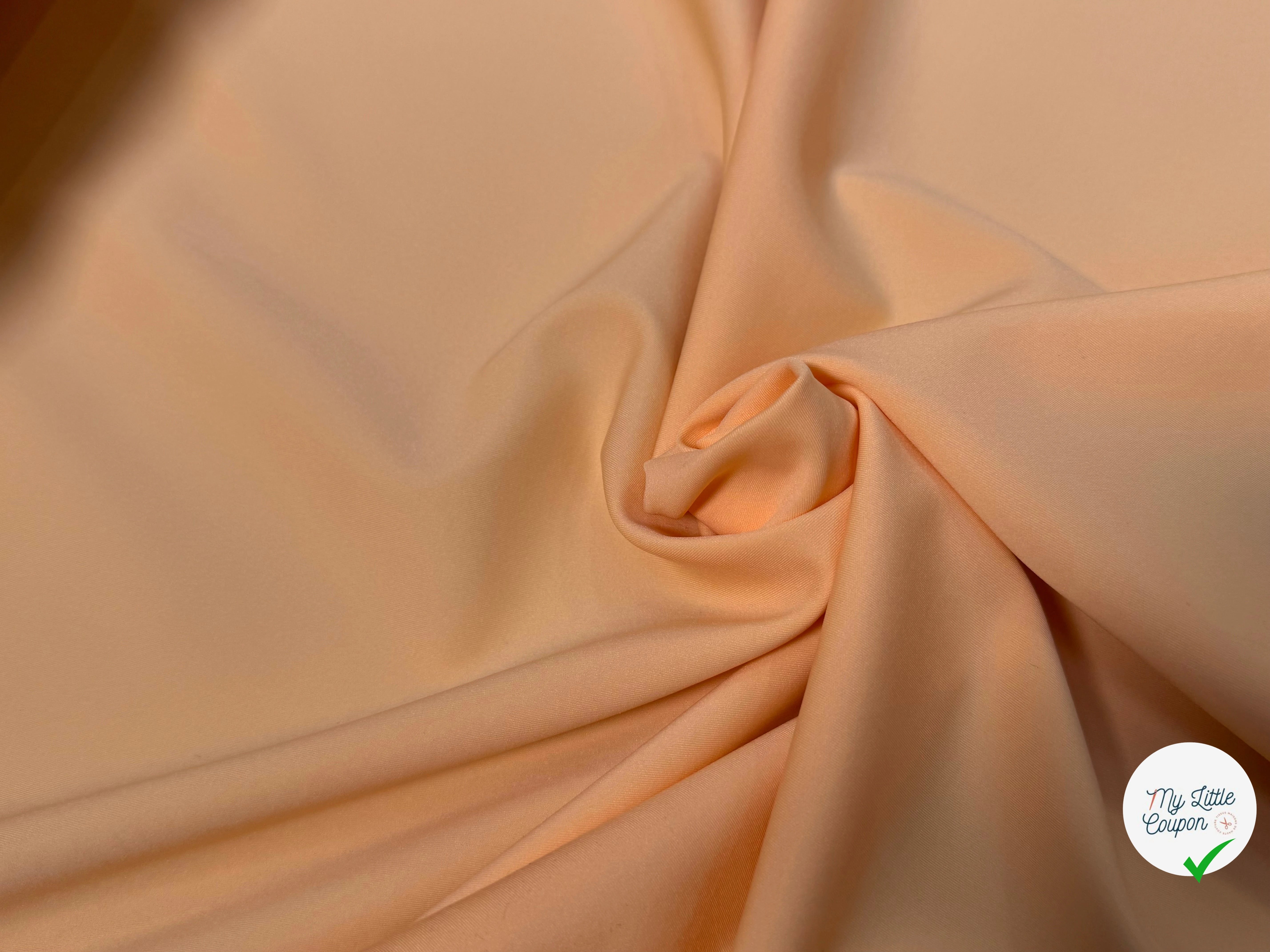 MAILLE POLYAMIDE ÉLASTHANNE ASPECT SWIMWEAR SOFT ORANGE - My Little Coupon