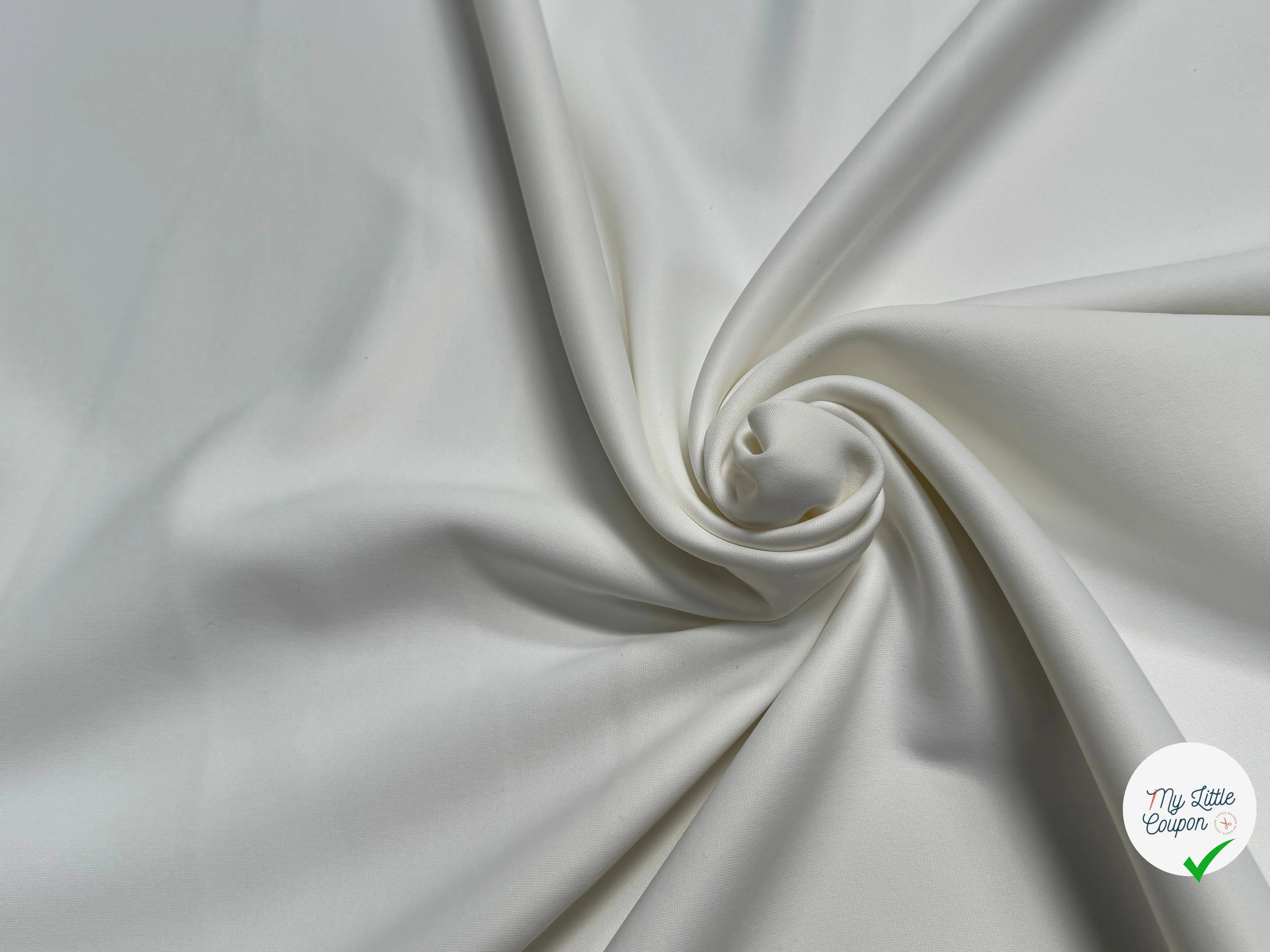 MAILLE POLYAMIDE LOURDE ASPECT SWIMWEAR BLANC - My Little Coupon