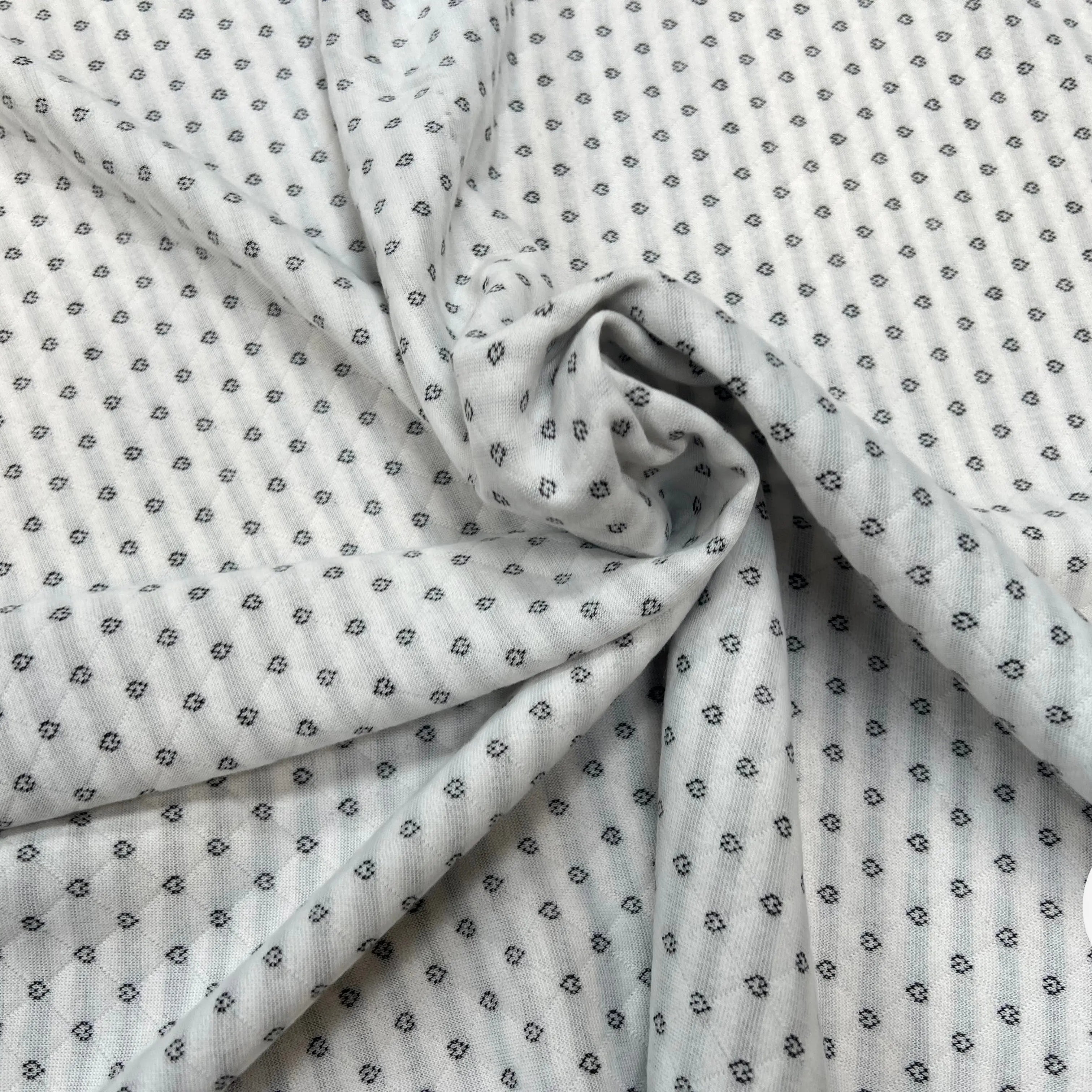 MAILLE POLYCOTON PETIT COEUR ENVERS RAYURES ECRU - My Little Coupon