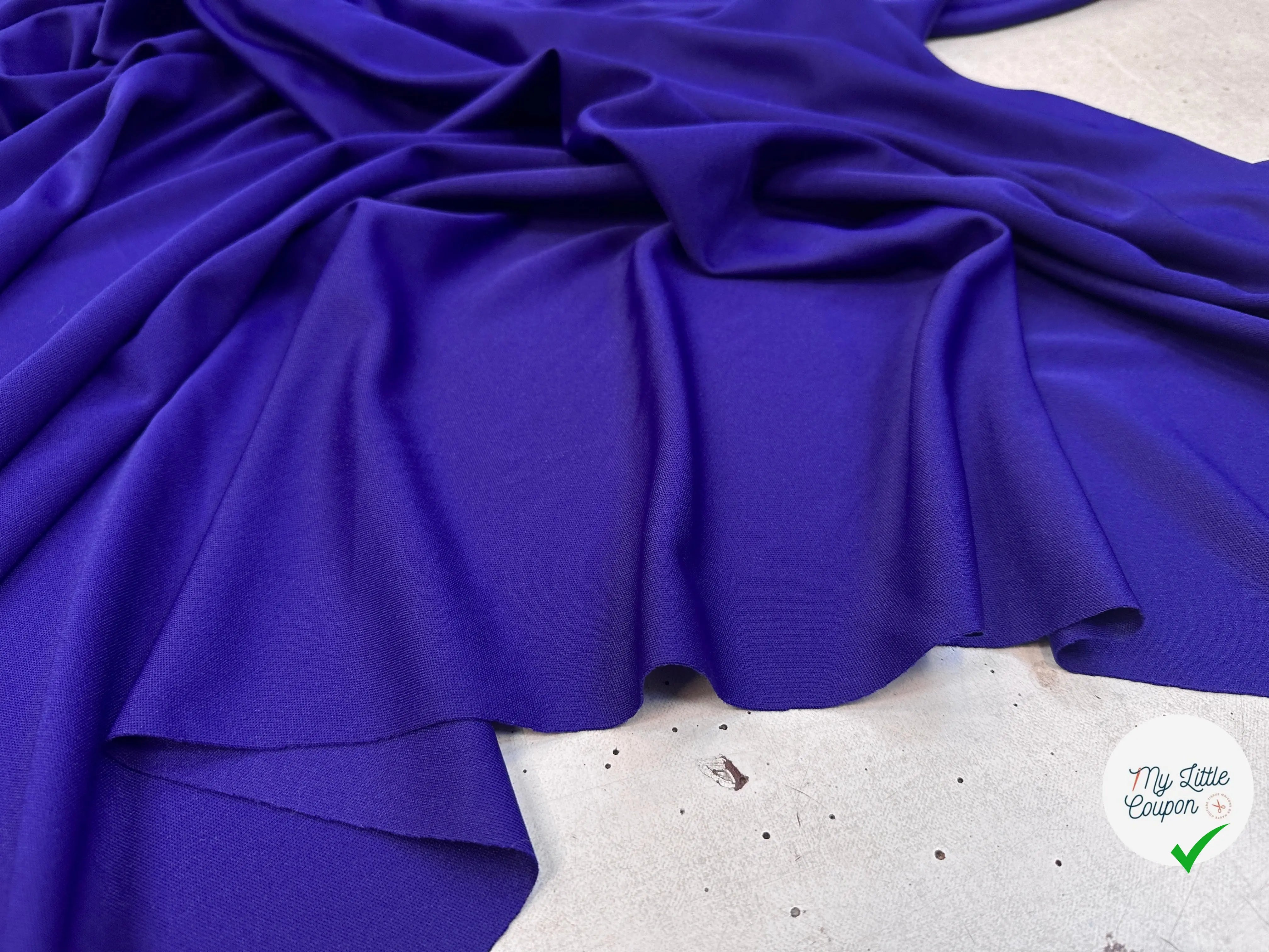 MAILLE POLYESTER DEEP BLUE - My Little Coupon
