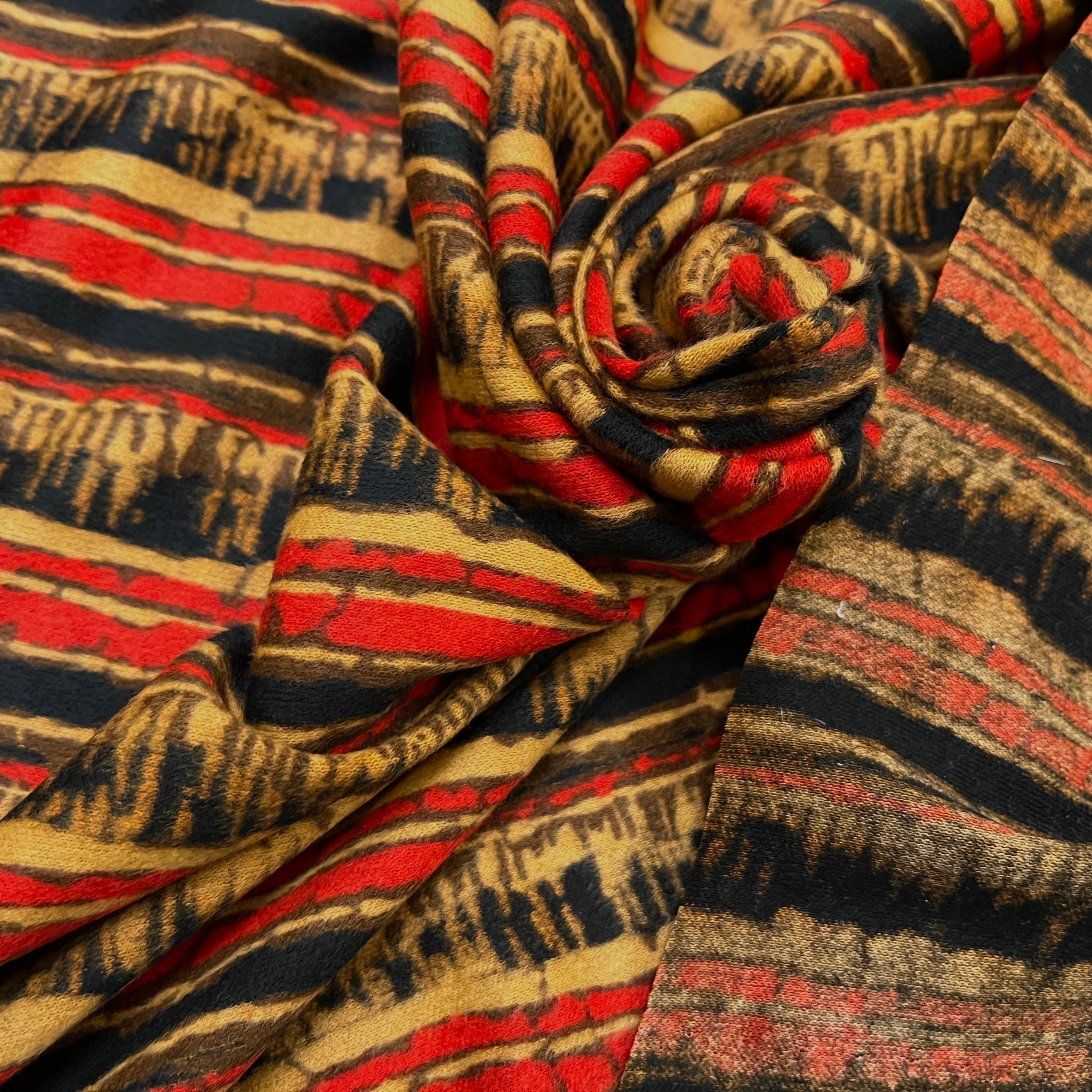 MAILLE POLYESTER DUVEUTEUSE RAYURES ETHNIQUES - My Little Coupon