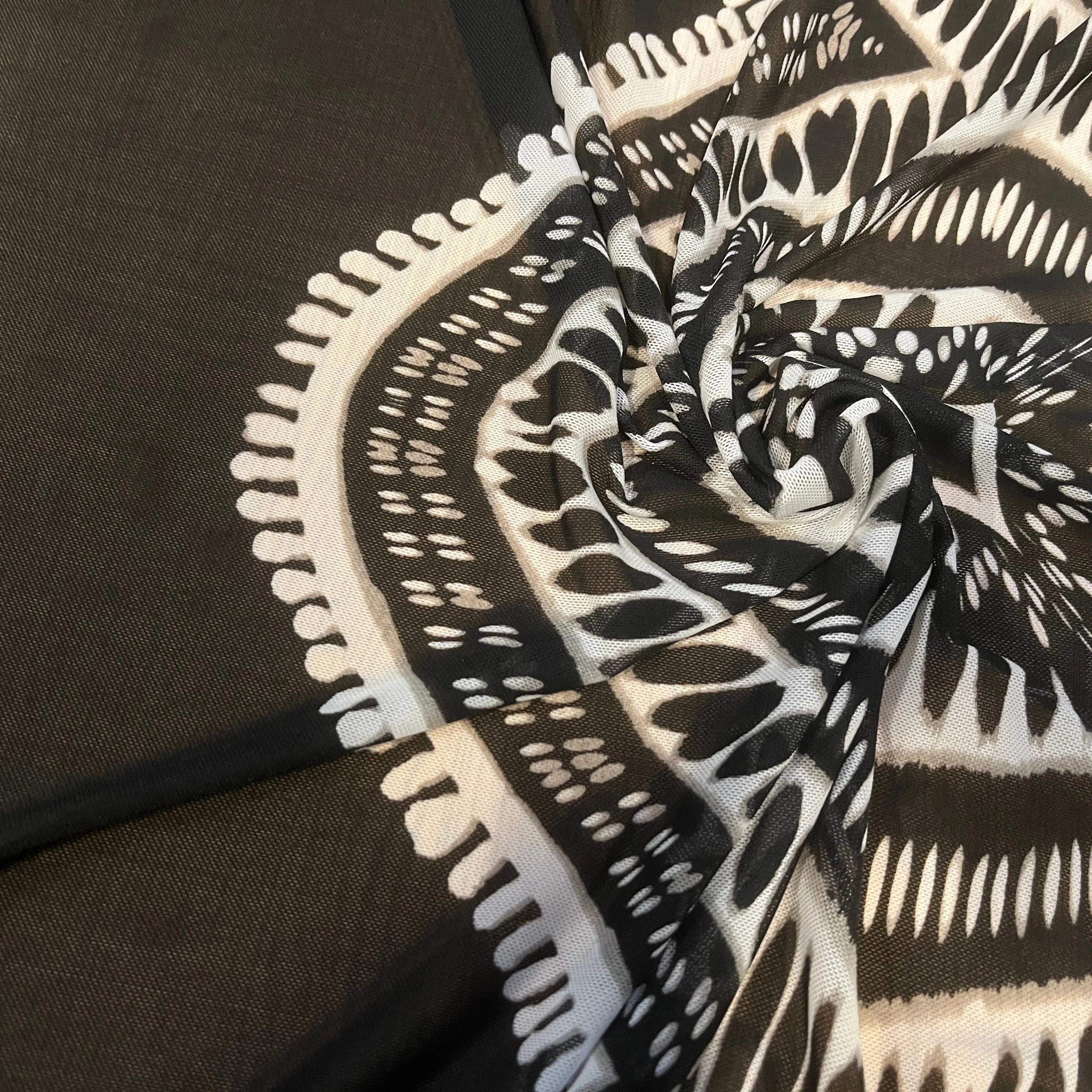 MAILLE RÉSILLE À MOTIFS GÉOMÉTRIQUE ZIGZAG - My Little Coupon