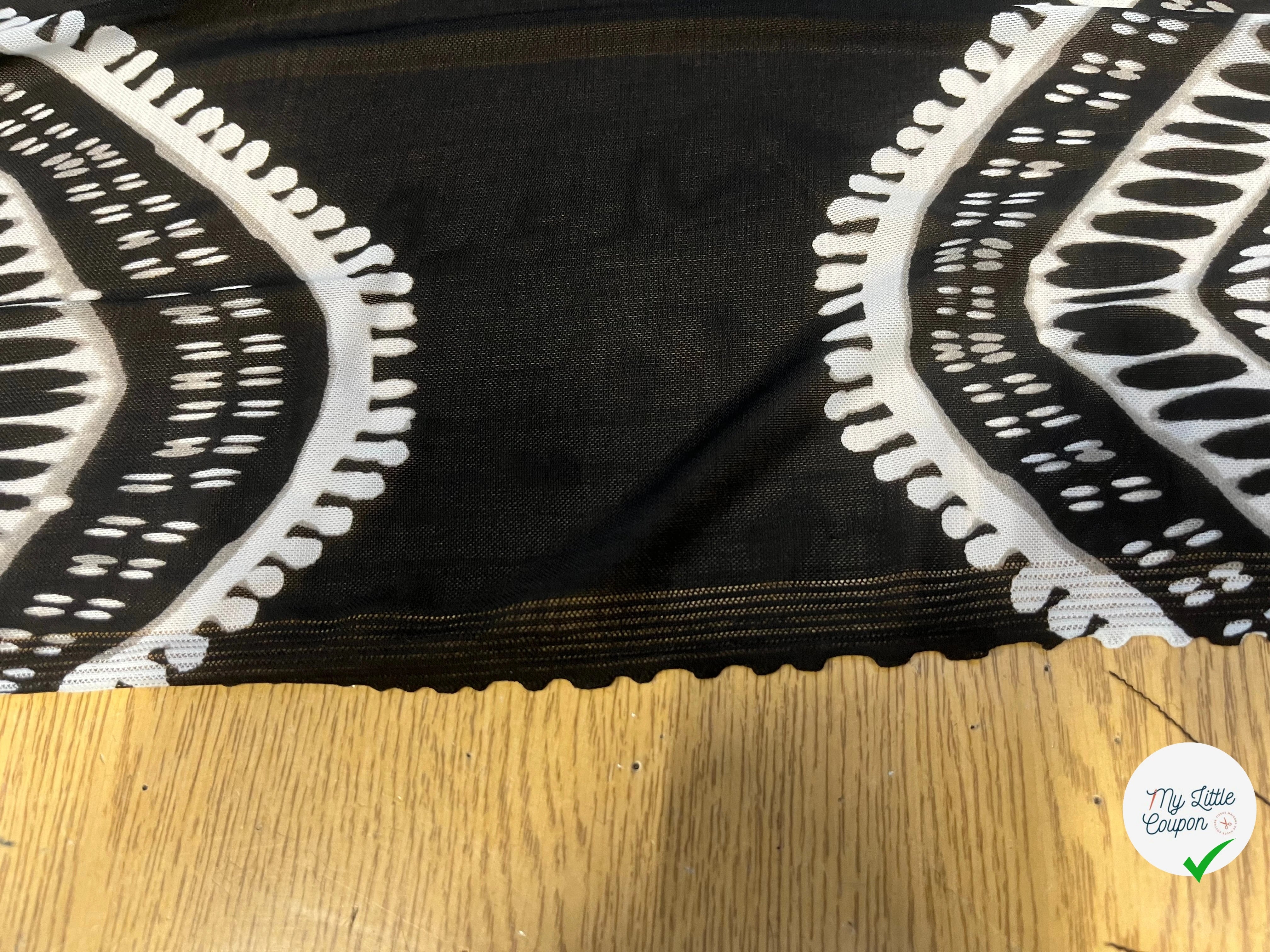 MAILLE RÉSILLE À MOTIFS GÉOMÉTRIQUE ZIGZAG - My Little Coupon