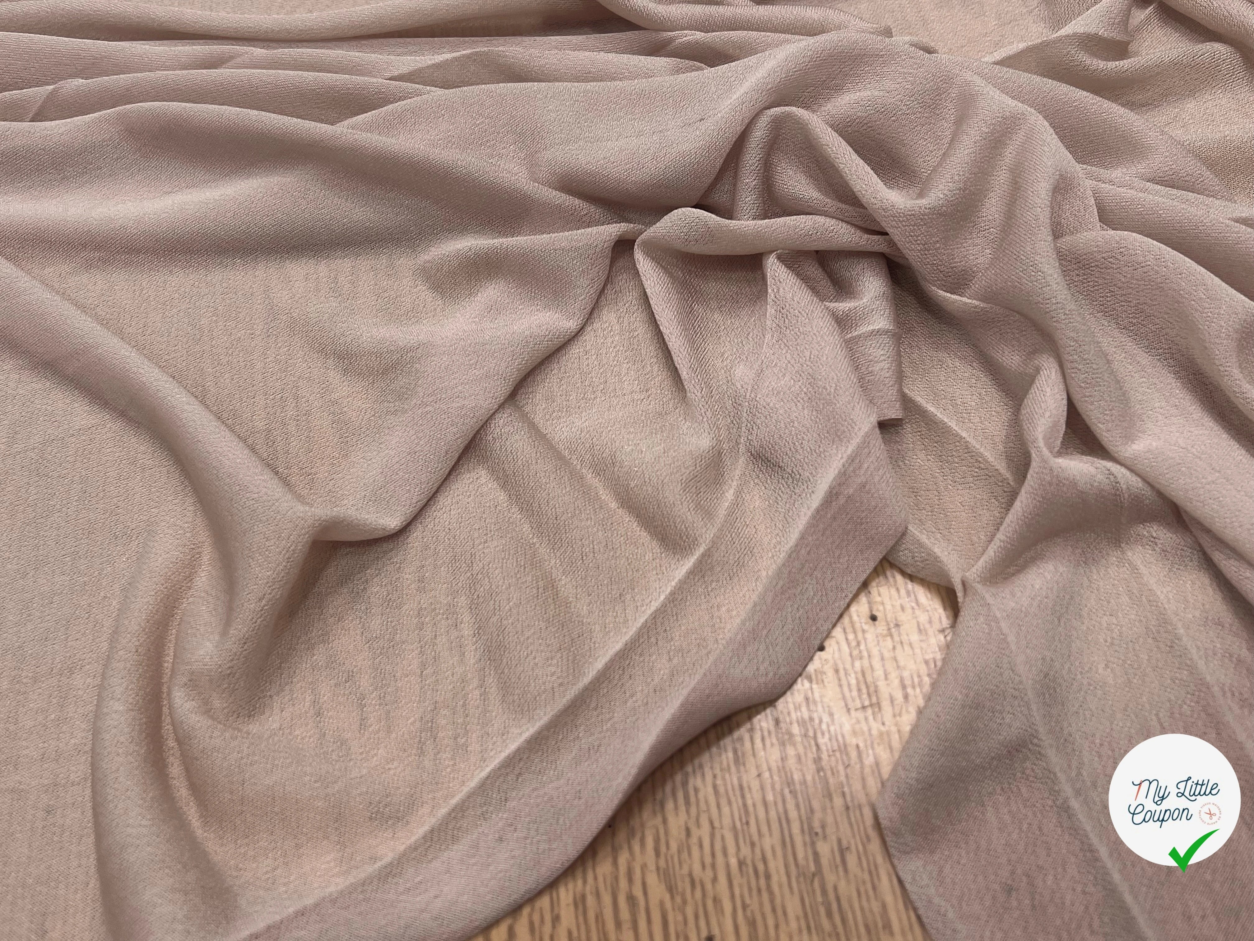 MAILLE RÉSILLE FINE BEIGE CAFÉ AU LAIT 150CM - My Little Coupon